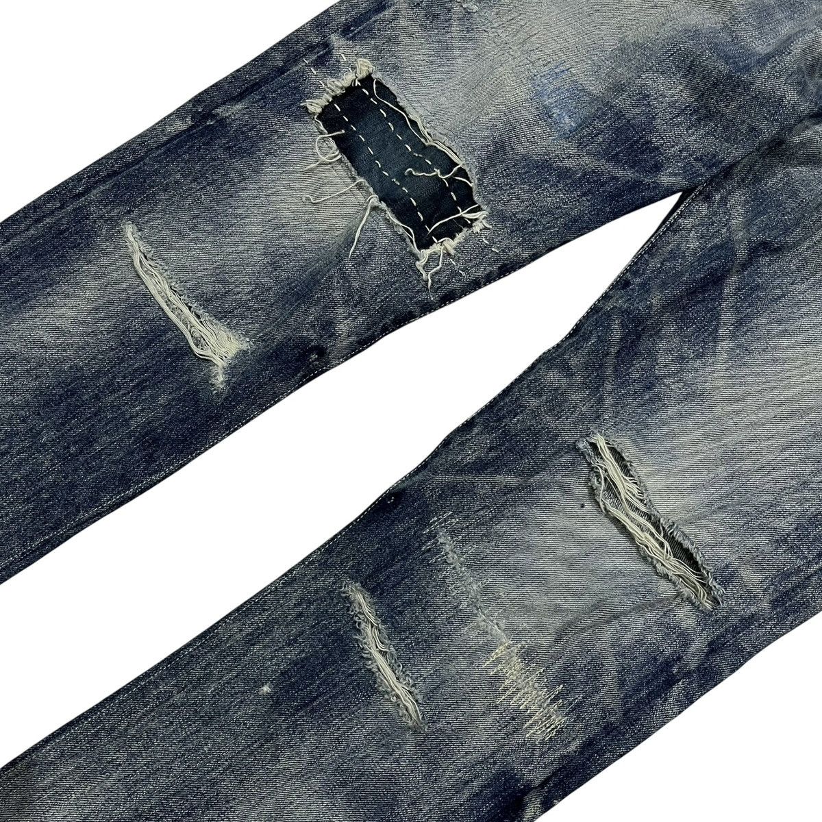 Neighborhood Neighborhood DP-Mid Distressed Selvedge Denim Pants Size US 33 - 5 Thumbnail