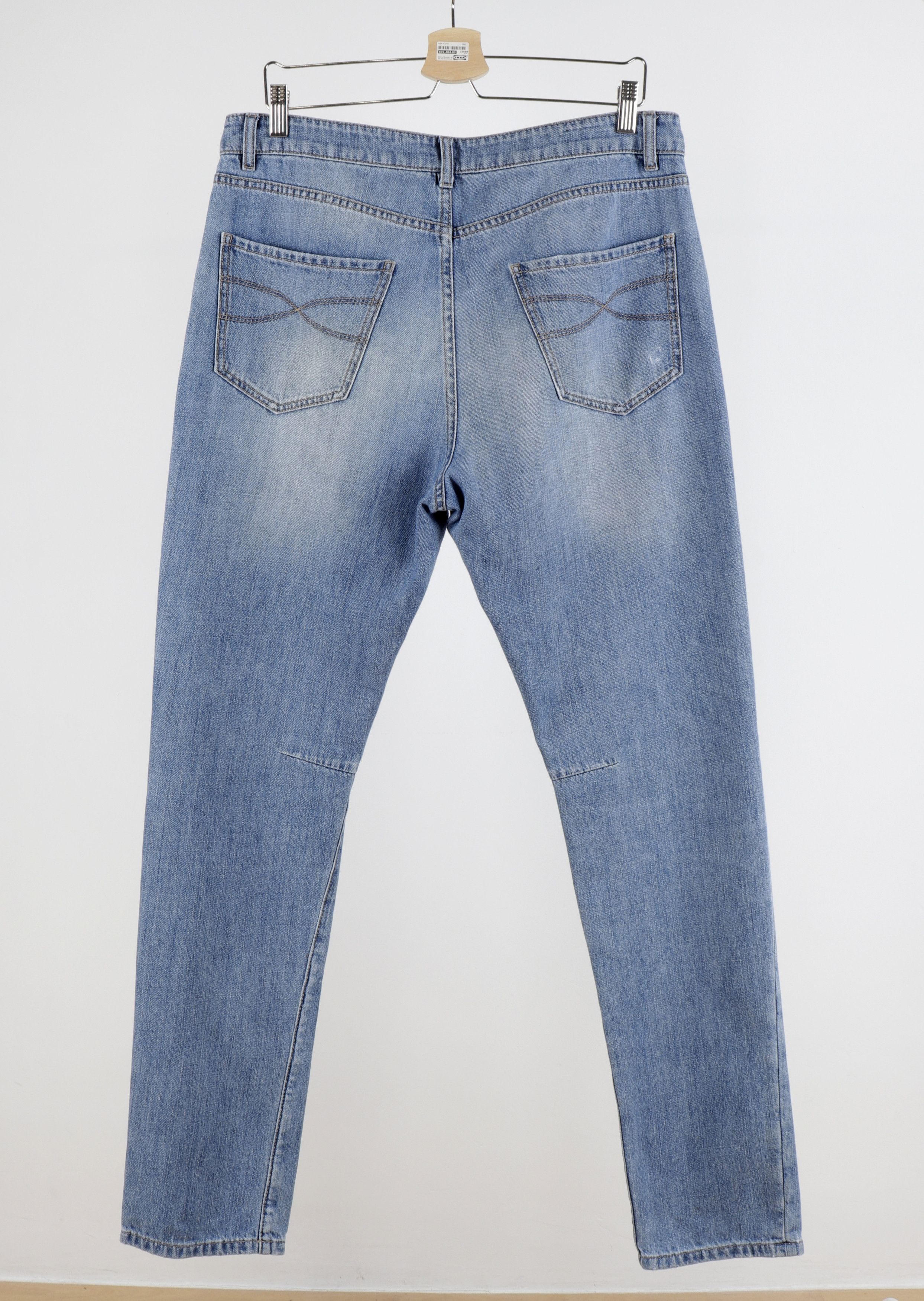 Brunello Cucinelli BRUNELLO CUCINELLI Size IT48 Distressed Blue Denim Jeans Size US 32 / EU 48 - 7 Thumbnail