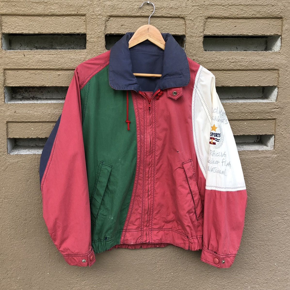 Vintage Pia Sports Racing Colour Block Jacket
