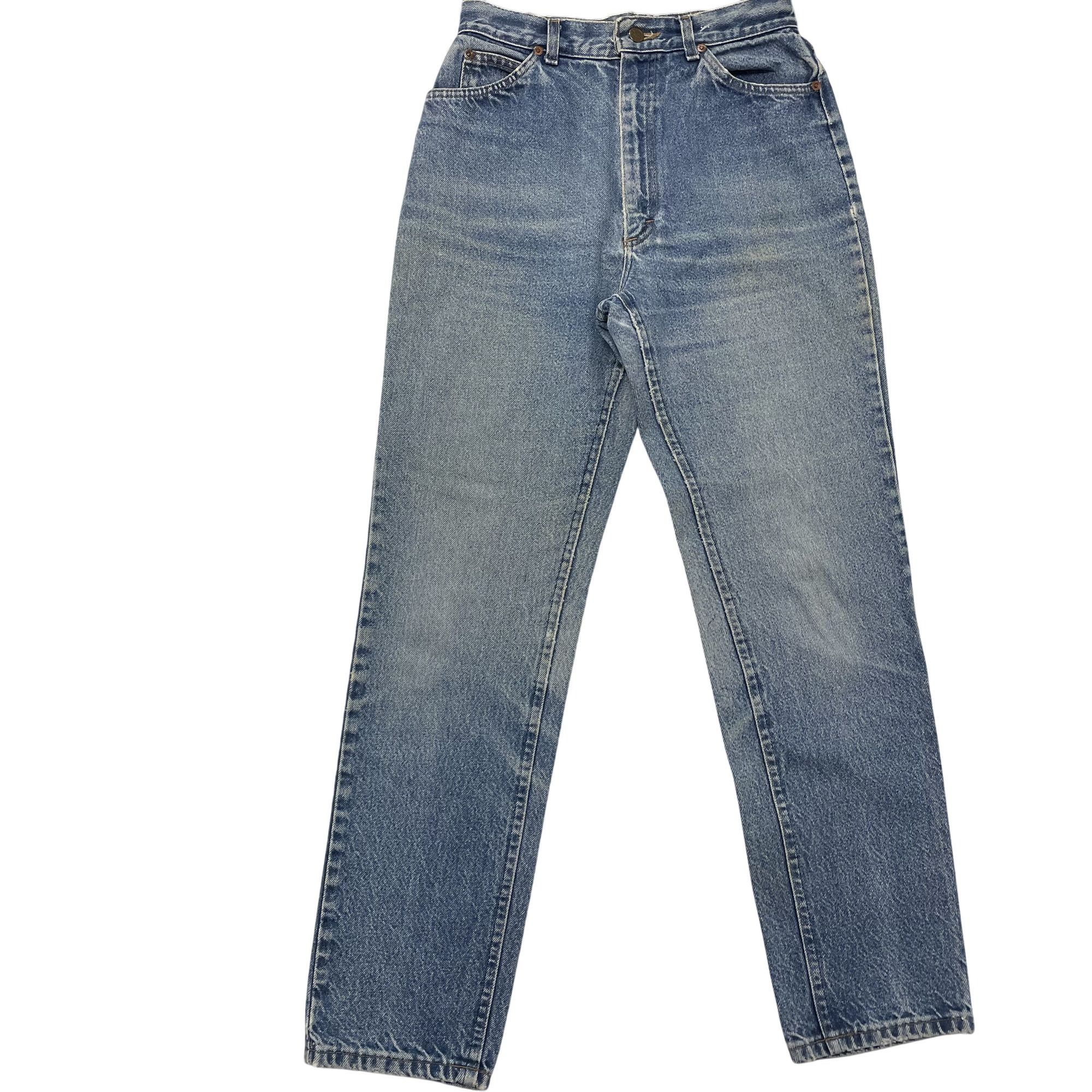 Lee Vtg DISTRESSED Blue Jeans Denim USA MOM HI Rise Jeans Size 34" / US 12 / IT 48 - 1 Thumbnail