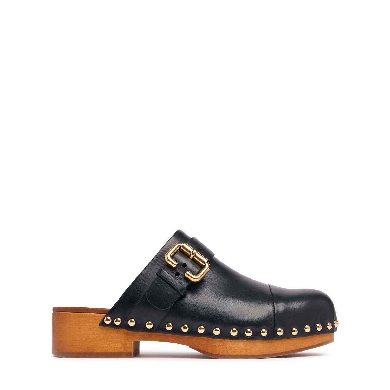 Chloe Chloe Jeannette Black Leather Clogs Flats New & Authentic (E Size US 8 / IT 38 - 1 Thumbnail