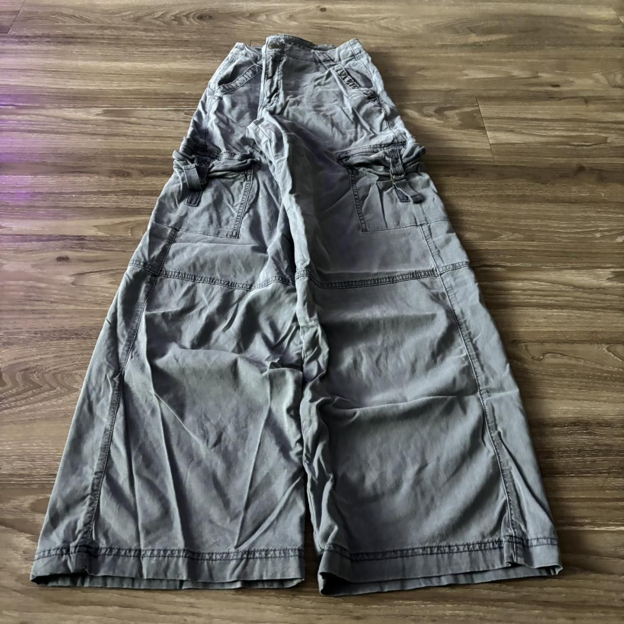 Vintage Crazy Vintage Y2K/2000s Baggy Blue Streetwear Skater Cargo Pants! 28x30 Size US 28 / EU 44 - 3 Thumbnail