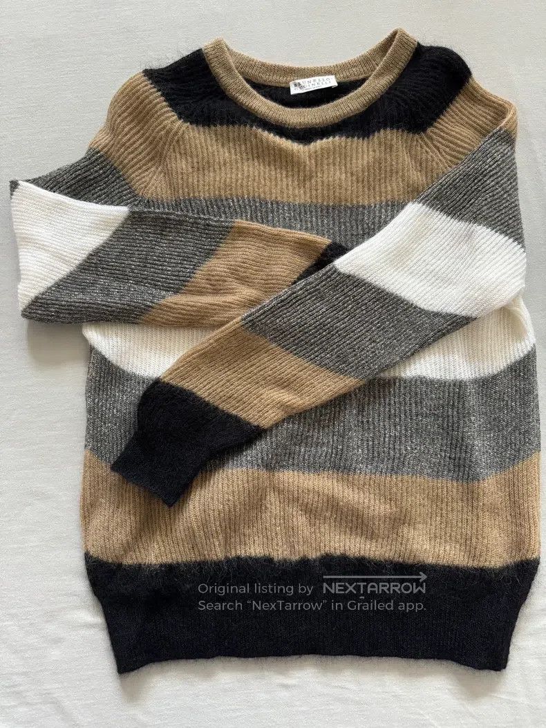 Brunello Cucinelli Brunello Cucinelli Striped Sweater Size XS / US 0-2 / IT 36-38 - 1 Thumbnail