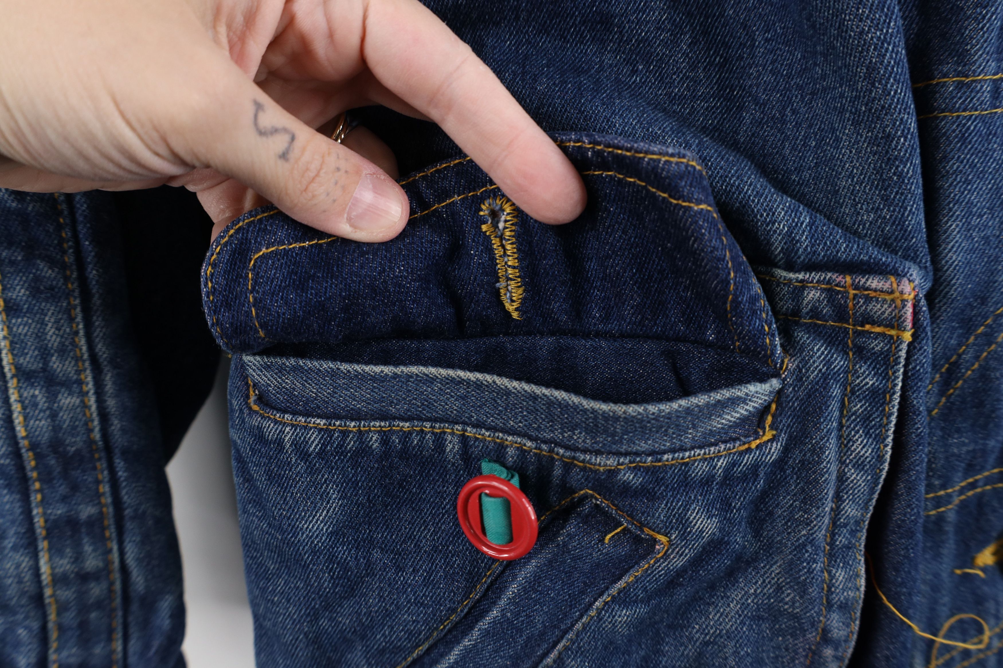 Vintage Vintage 80s 90s Streetwear Flannel Lined Denim Jean Jacket Size L / US 10 / IT 46 - 6 Thumbnail