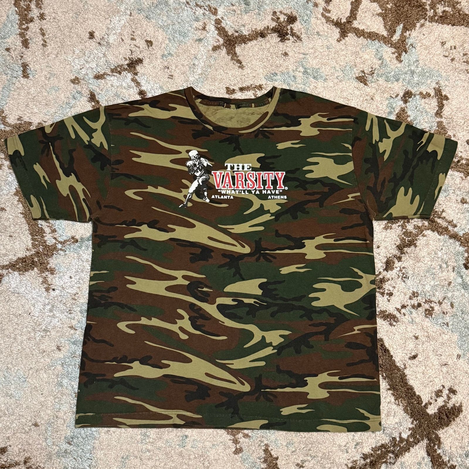 Vintage Vintage The Varsity Camo Shirt Size L/XL Atlanta Restaurant Size US XL / EU 56 / 4 - 2 Thumbnail
