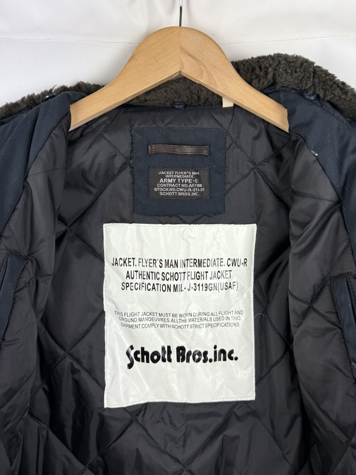 Schott Schott Army Type-U CWU-R Men’s Military Bomber Jacket USA Size US M / EU 48-50 / 2 - 22 Thumbnail