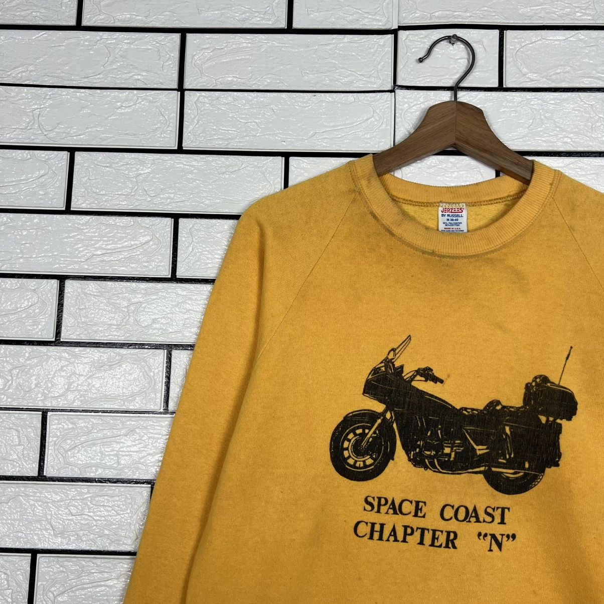Vintage 80's SPACE COAST CHAPTER N Motorcycle Sweatshirt #4019-C183 Size US M / EU 48-50 / 2 - 4 Thumbnail