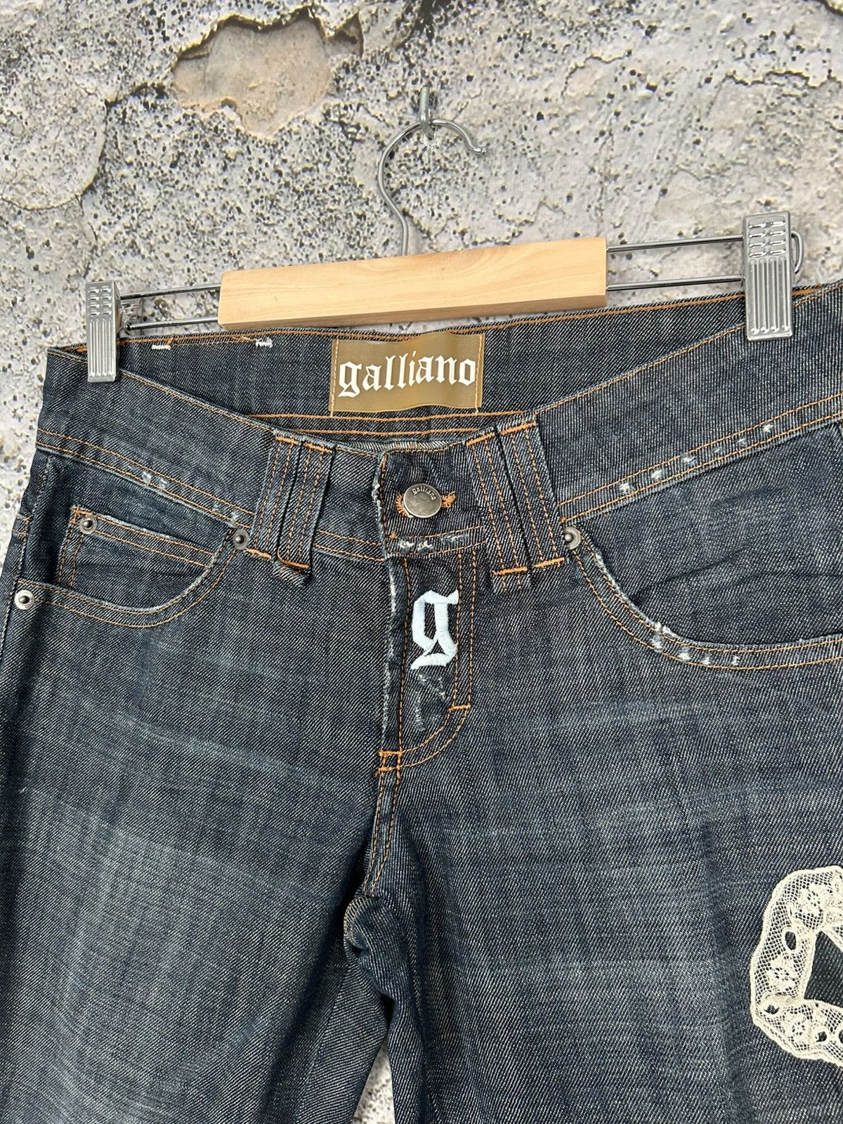John Galliano Galliano Avant Garde Denim Pants Luxury Alternative Punk Size US 27 - 6 Thumbnail