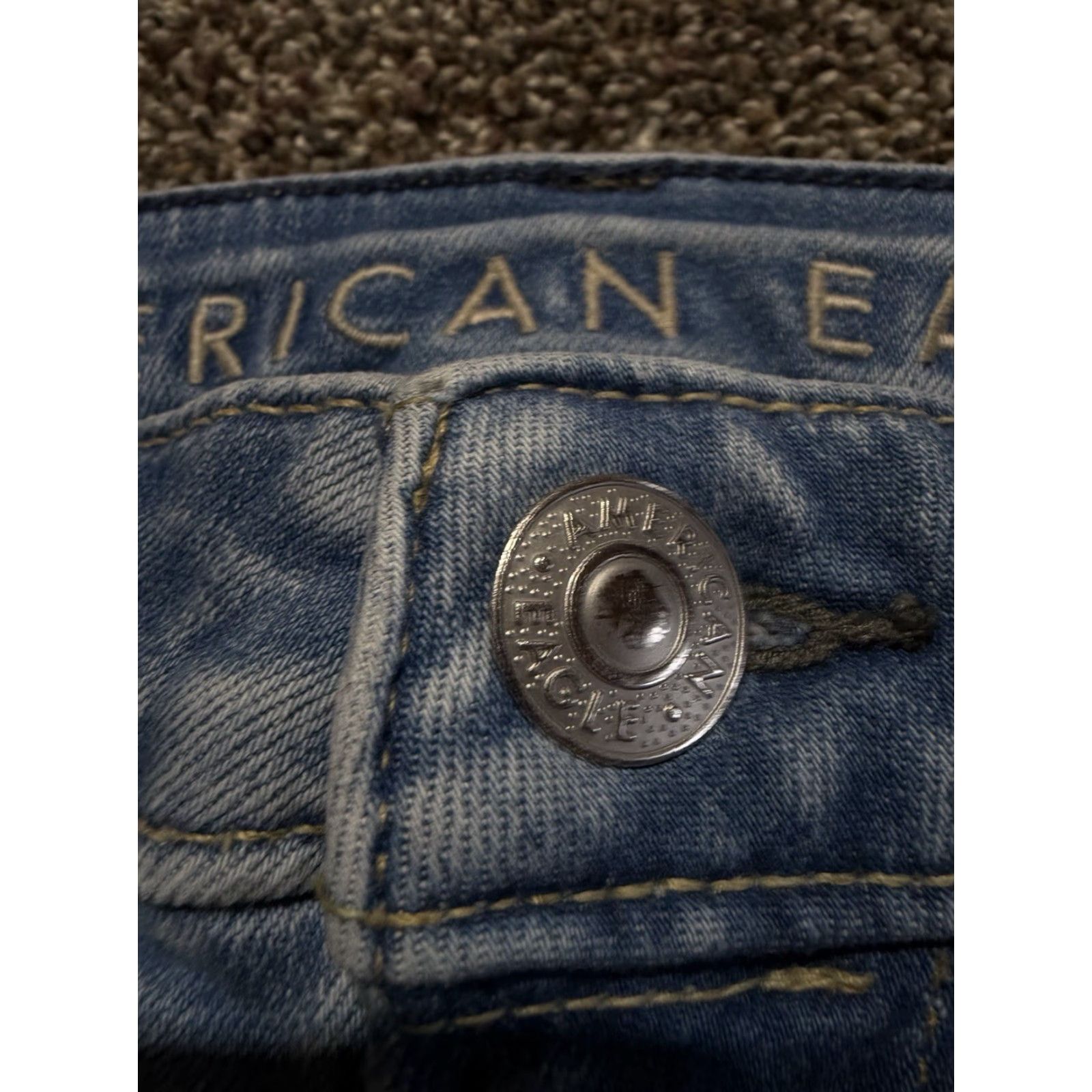 American Eagle Outfitters American Eagle Outfitters Jeans Adult 31 Blue Denim Cotton 5-Pocket Skinny Mid Rise Inseam 32 Air Flex 360 Mens Size US 31 - 3 Thumbnail