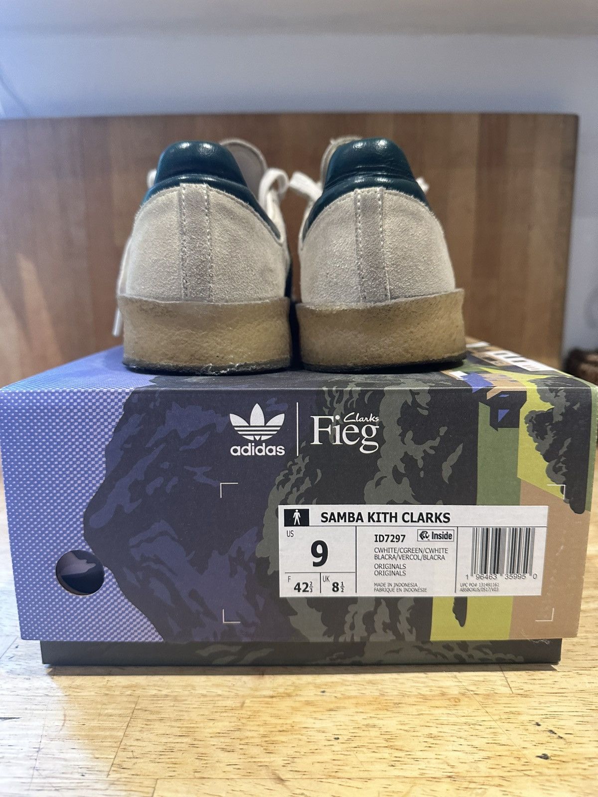 Adidas × Clarks × Kith Kith x Clarks x Adidas Samba Chalk White/Green Size US 8.5 / EU 41-42 - 4 Thumbnail