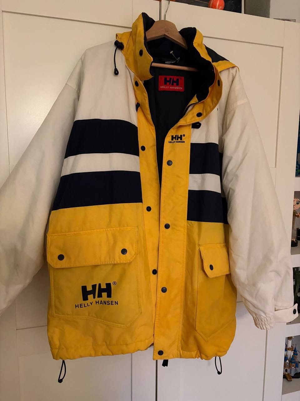 Helly Hansen Helly Hansen HH Vintage Sailing Jacket Yellow Navy Waterproo Size US L / EU 52-54 / 3 - 1 Thumbnail
