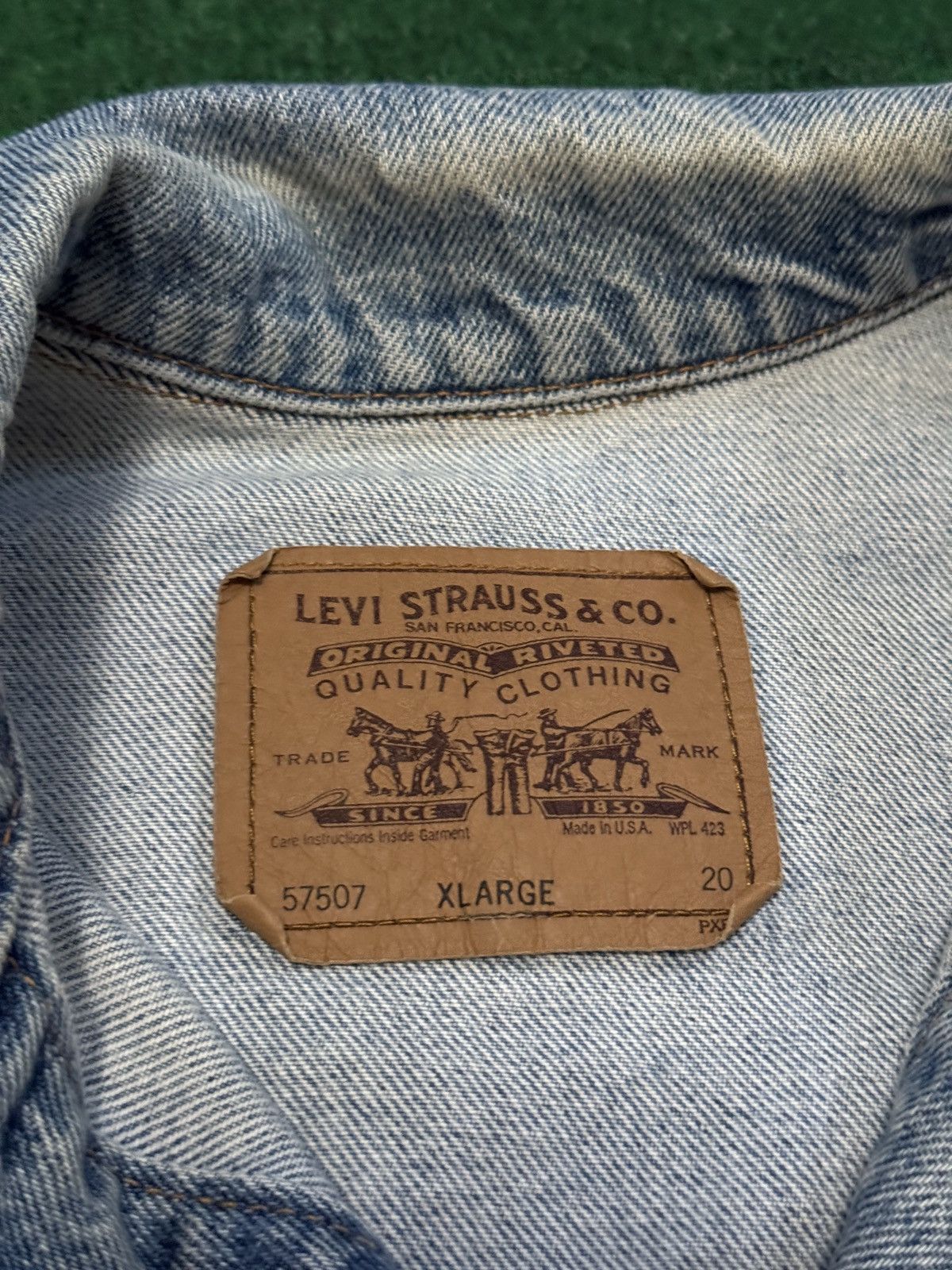 Levi's Vintage Clothing Vintage 90s Levi’s Orange Tab Denim Jacket Sydney Sweeney Size US XL / EU 56 / 4 - 4 Thumbnail