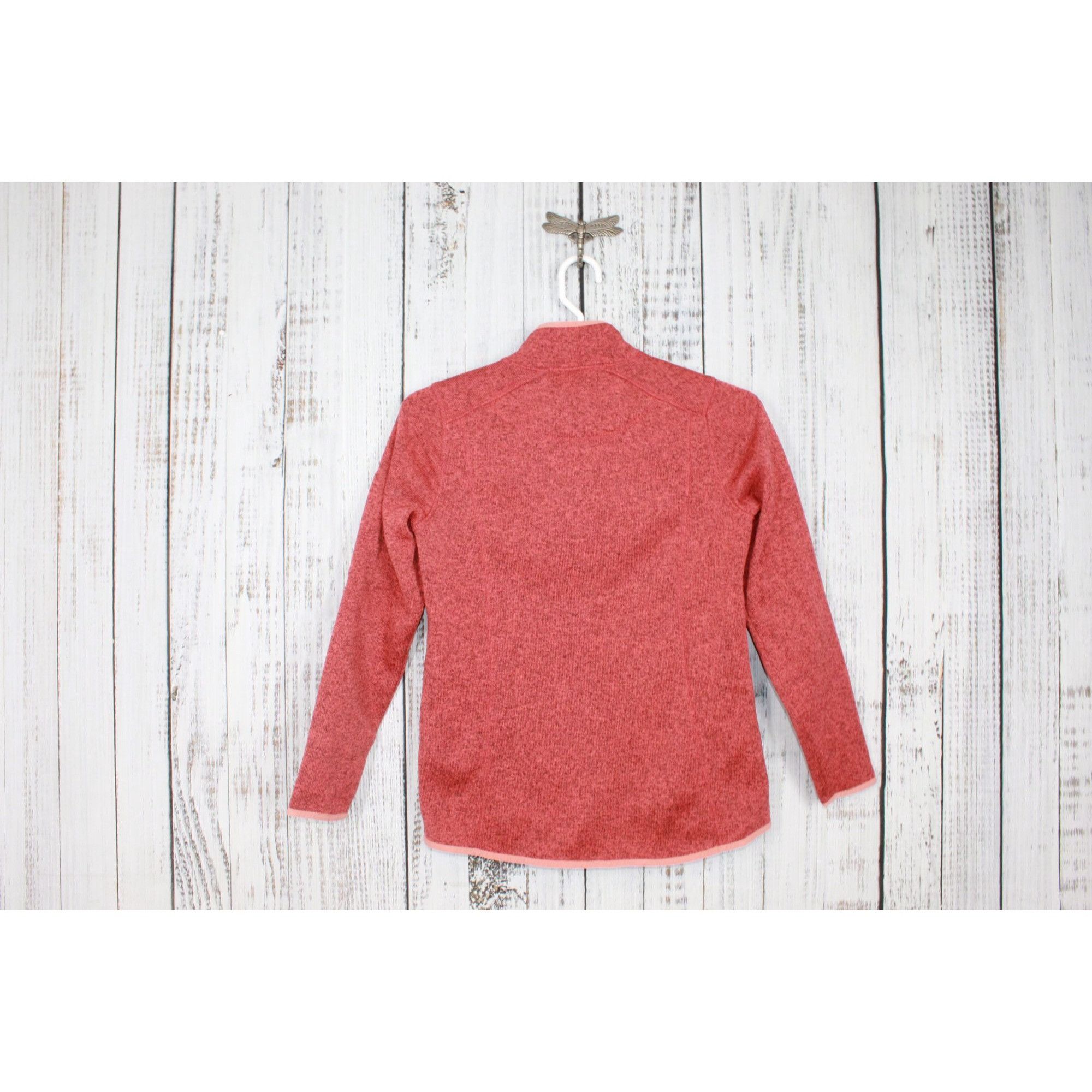 L.L. Bean LL Bean Womens Orange Fleece Zip-Up Jacket Medium Size M / US 6-8 / IT 42-44 - 6 Thumbnail