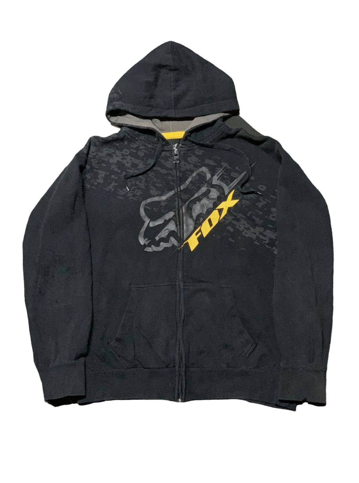 Fox Racing × Vintage 💥Vintage Y2k FOX Zipper Up Hoodie Size US L / EU 52-54 / 3 - 1 Thumbnail
