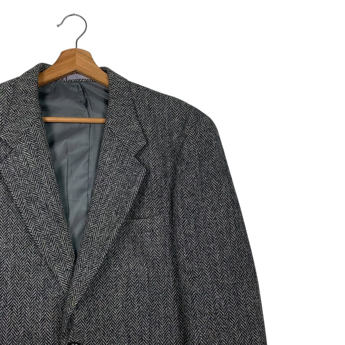 Harris Tweed Harris Tweed Herringbone Wool Casual Jacket Size US L / EU 52-54 / 3 - 5 Thumbnail
