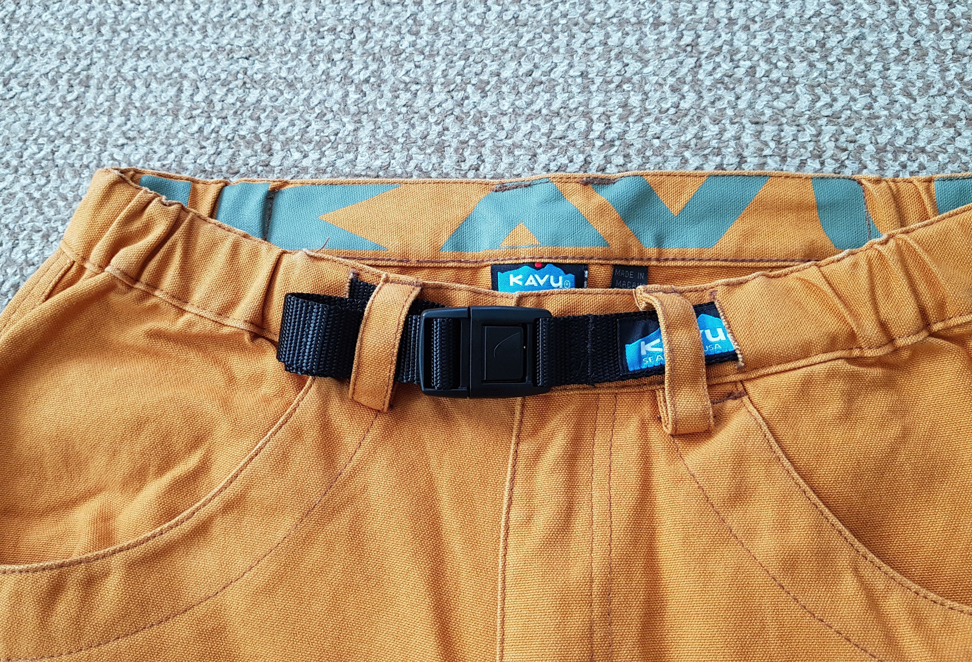 KAVU Vintage Kavu Climbing Belted Adjustable Canvas Cargo Shorts Size US 32 / EU 48 - 5 Thumbnail
