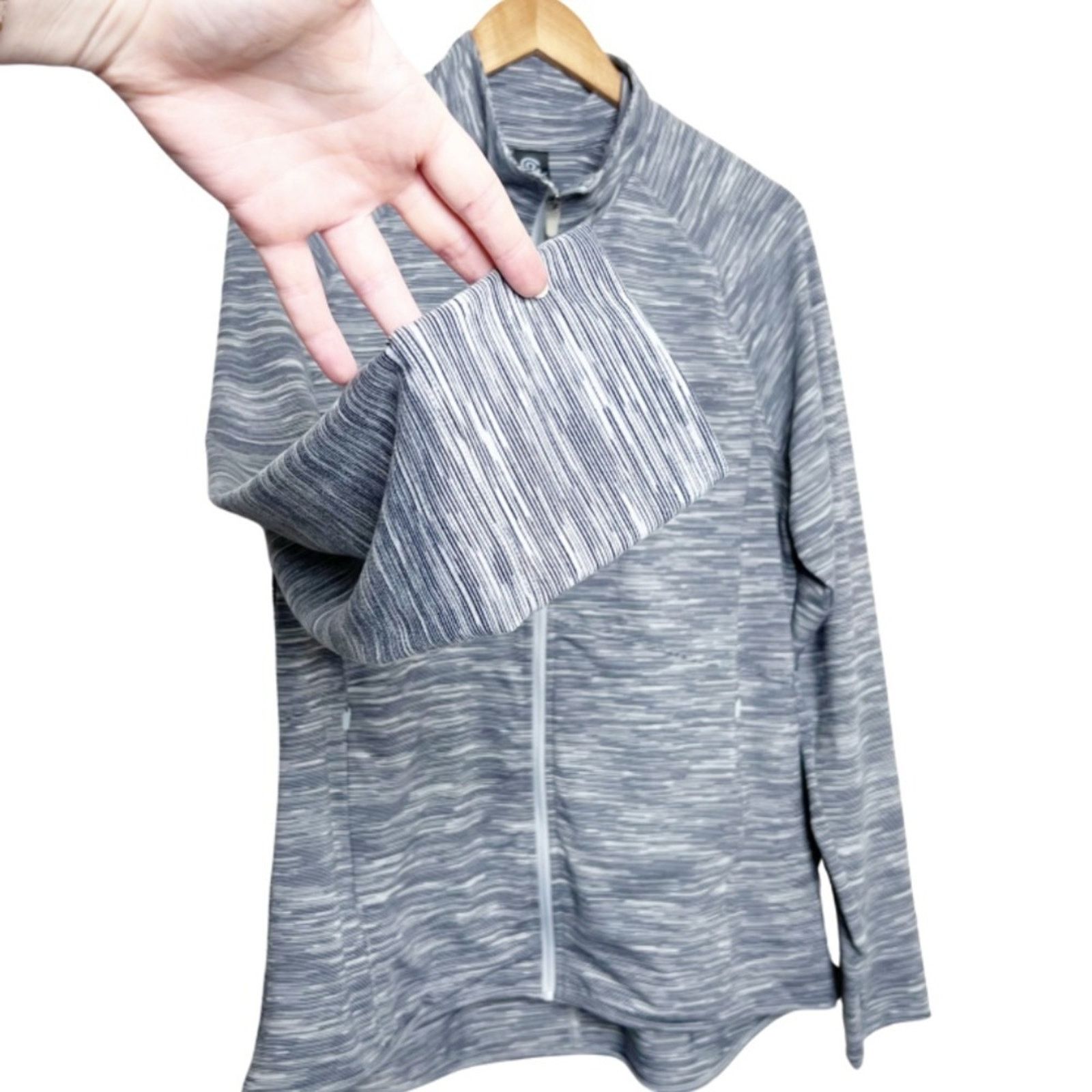 Champion Champion Women's Heather Grey Full Zip Athletic Jacket Size XL / US 12-14 / IT 48-50 - 5 Thumbnail