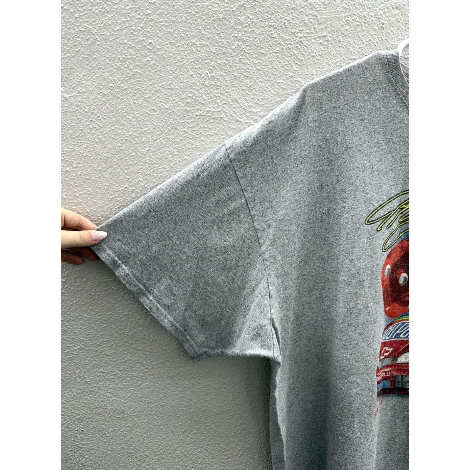 NASCAR VINTAGE NASCAR T-Shirt 3XL Gray Jeff Gordan On A Winning Roll #24 Short Sleeve Mens Size US XXL / EU 58 / 5 - 3 Thumbnail