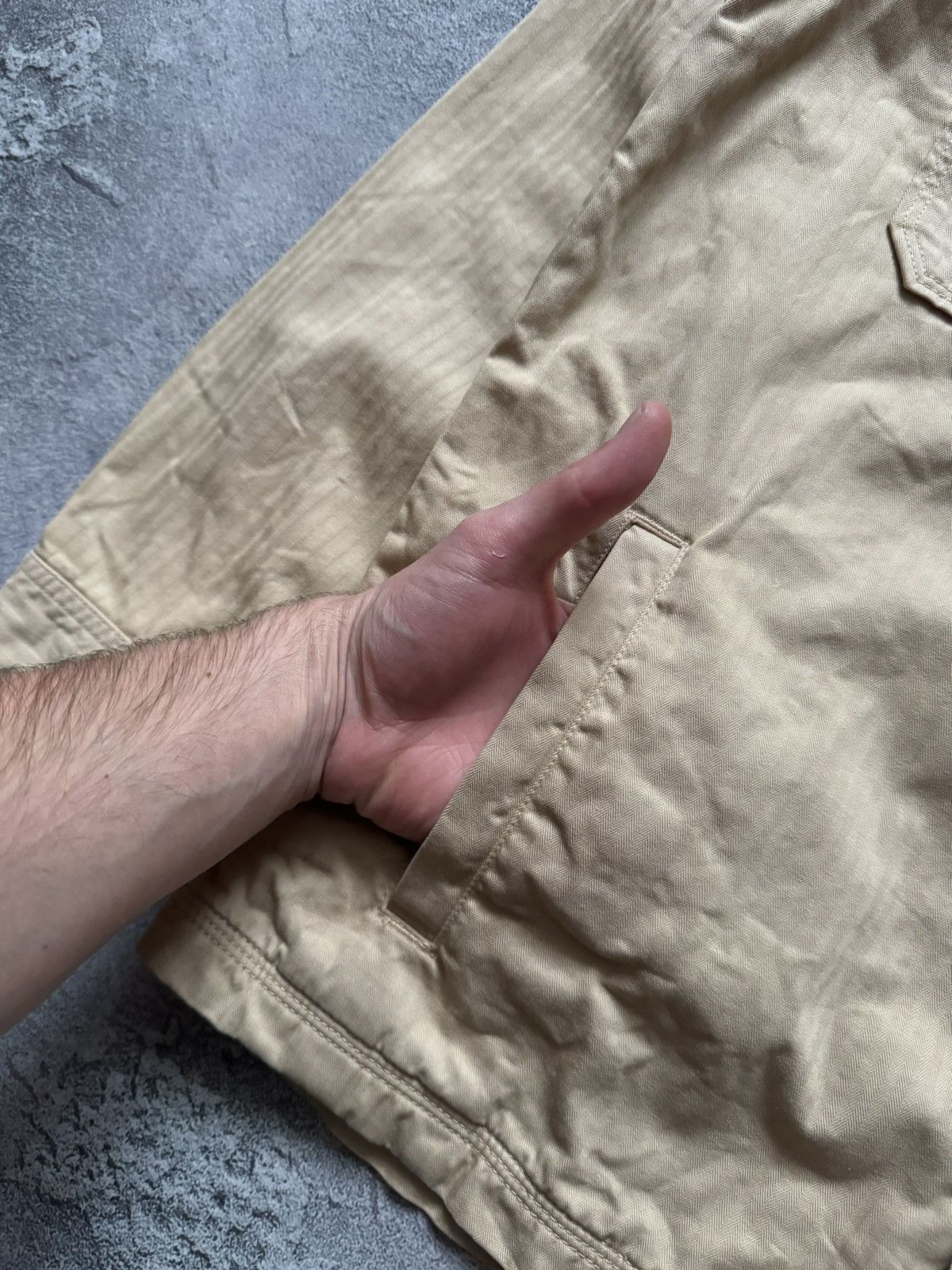 Lee × Vintage Lee workwear beige cargo shirt overshirt button up jacket Size US M / EU 48-50 / 2 - 7 Thumbnail