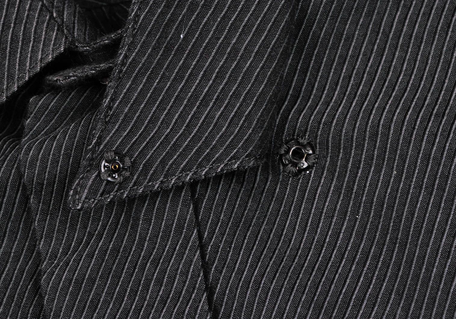 Jean Paul Gaultier Charcoal Pinstripe Shirt Size 50 in Good Condition Size US M / EU 48-50 / 2 - 5 Thumbnail