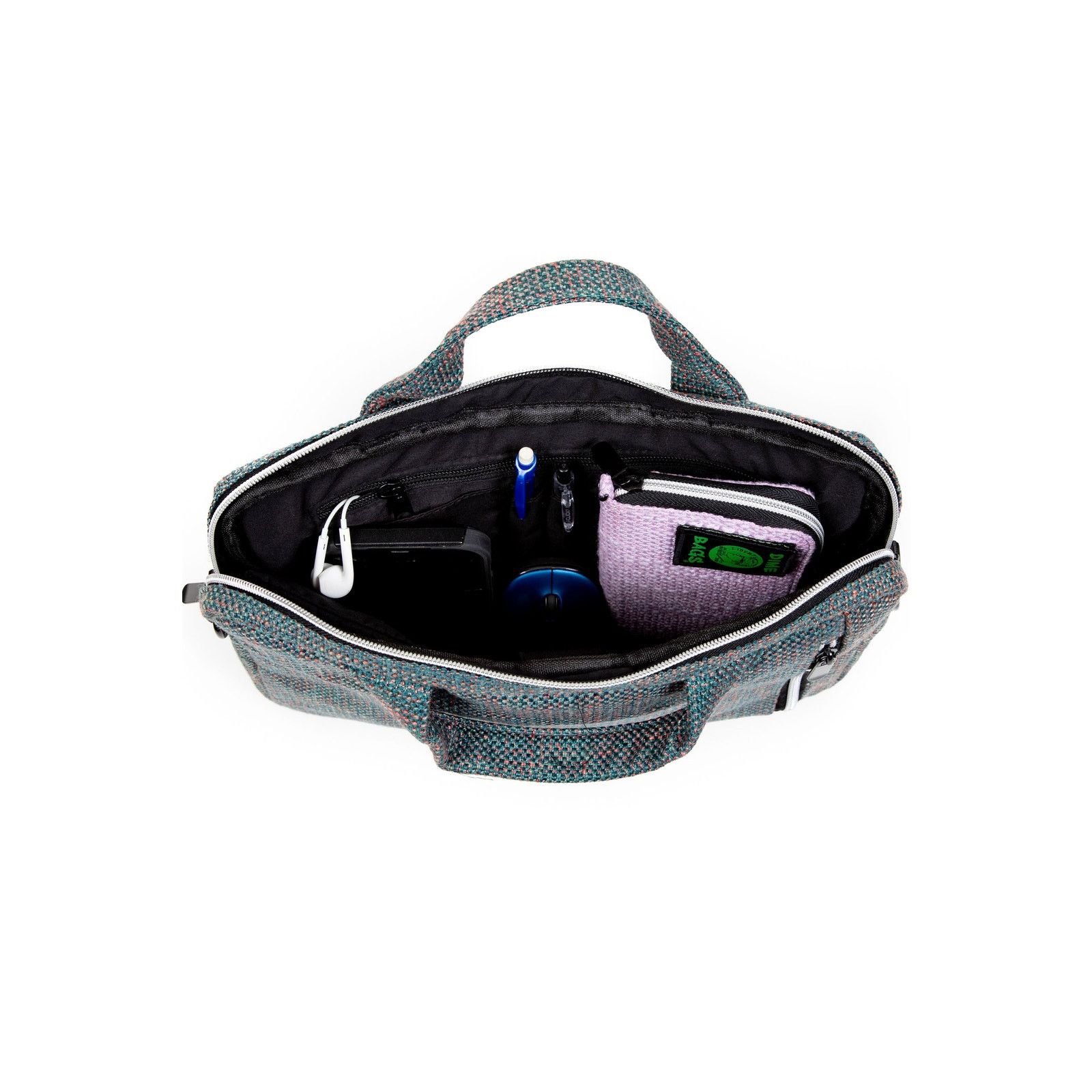 Dime Laptop 15" Side Hustler bag (Aqua) DimeBag Size ONE SIZE - 3 Thumbnail