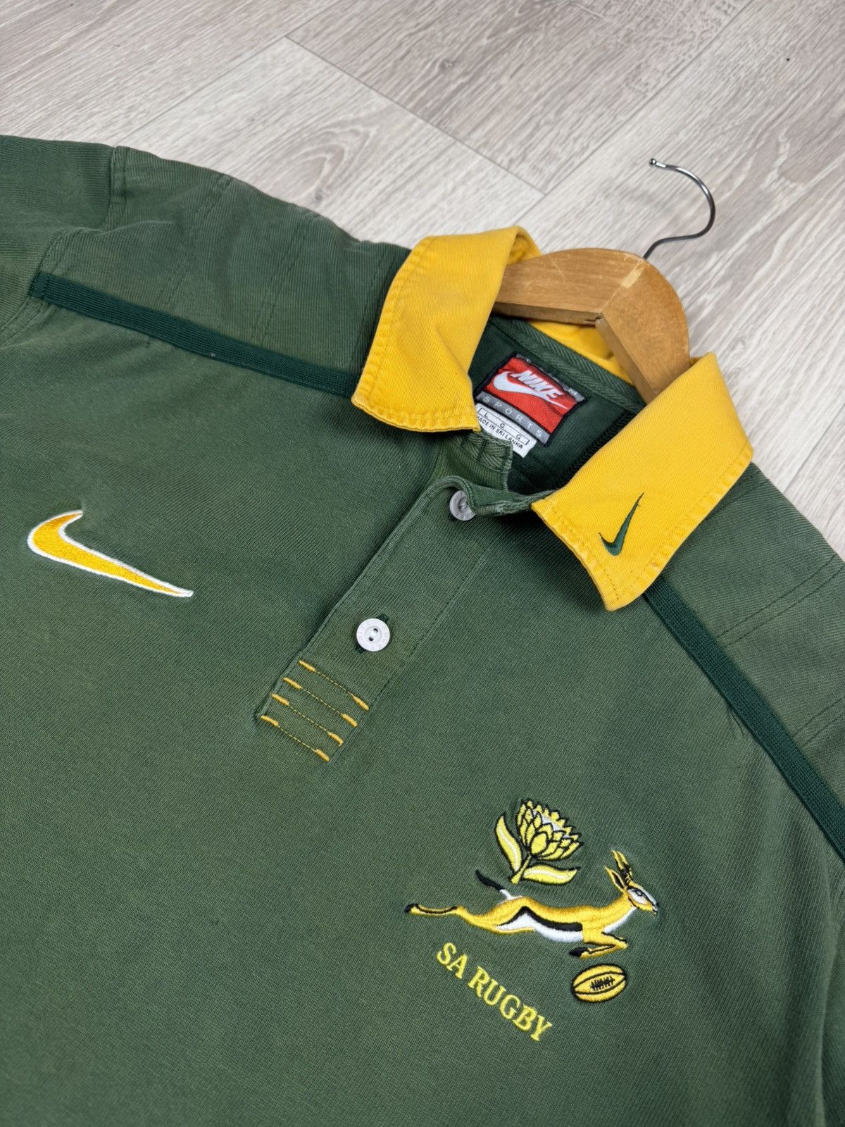 Nike Vintage Nike South Africa SA 1998-99 Rugby Jersey Polo Shirt Size US L / EU 52-54 / 3 - 5 Thumbnail