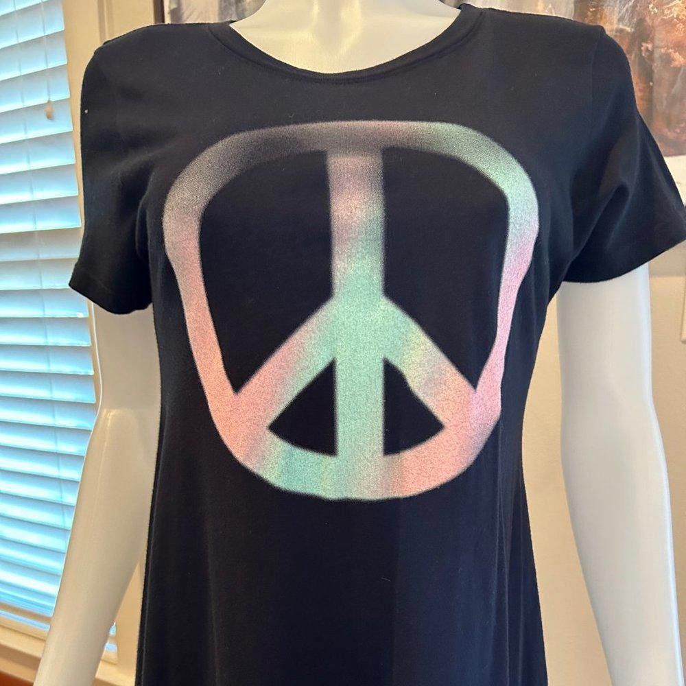 Wildfox Wildfox Stel Peace Babydoll T-shirt Dress Size M / US 6-8 / IT 42-44 - 5 Thumbnail