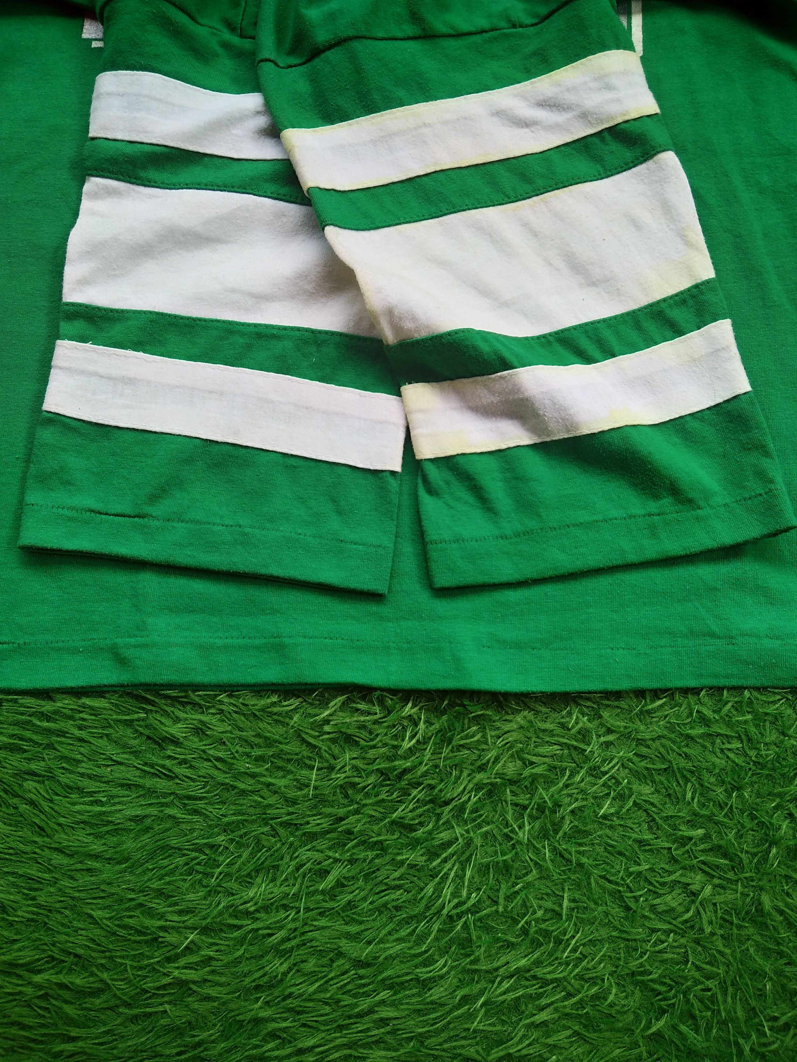 Vintage Vtg 80s Logo 7 University Hawaii Stirpe 3/4 Sleeve Size US S / EU 44-46 / 1 - 6 Thumbnail