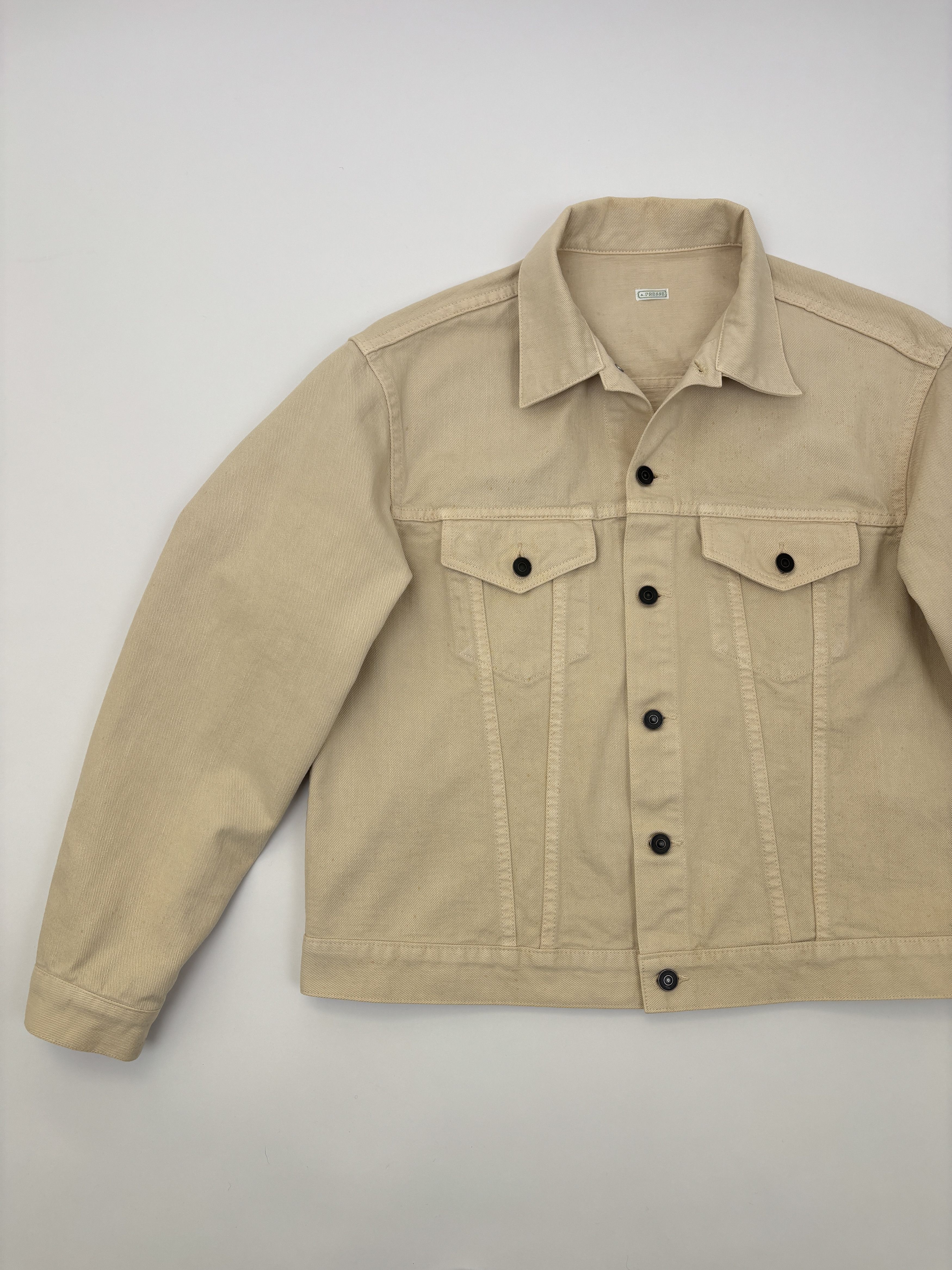 A.PRESSE A.Presse Type 3 Jacket Beige Cotton Made in Japan Size US L / EU 52-54 / 3 - 3 Thumbnail