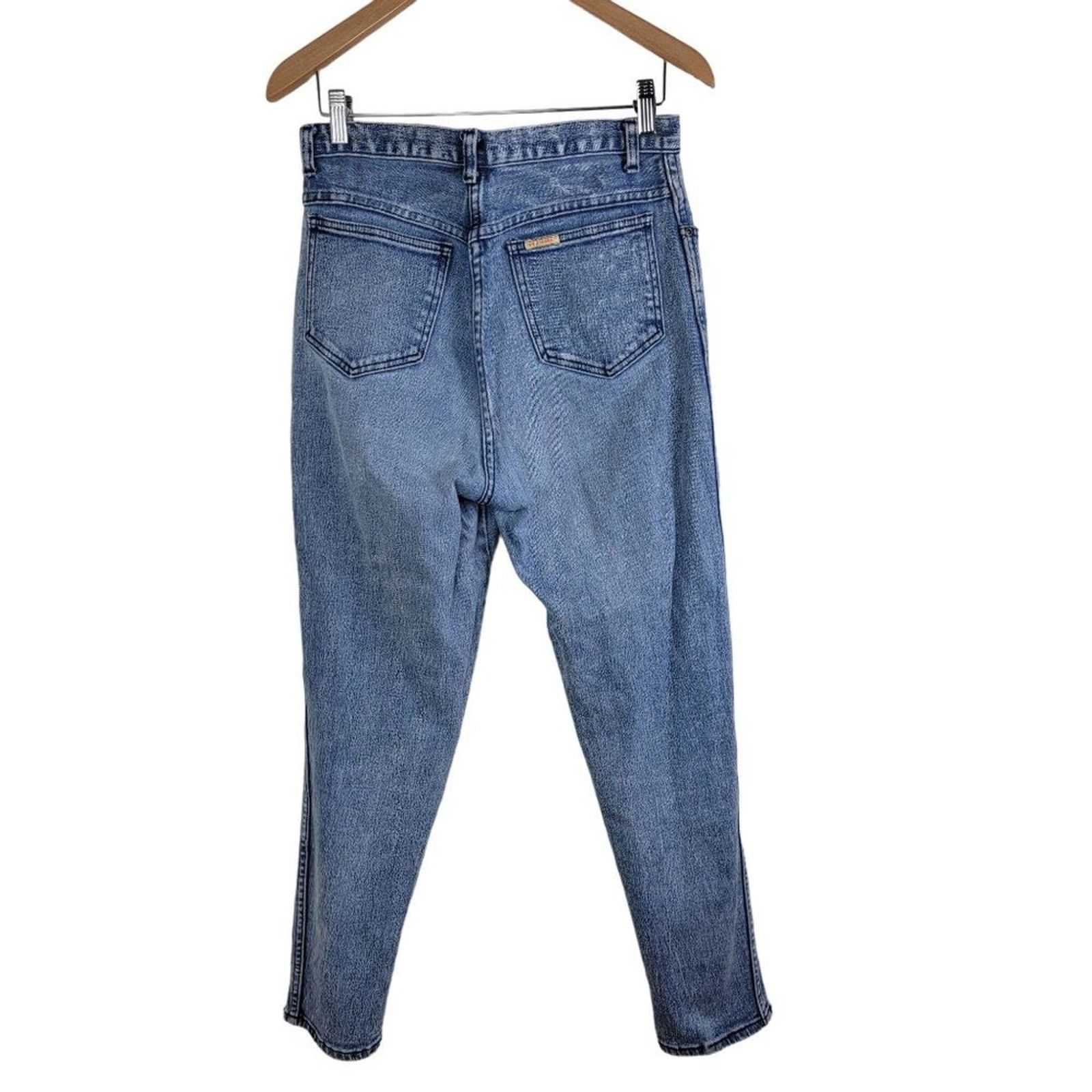 Vintage Pure Jeanswear Vintage 80s High Rise 13" Acid Wash Size 30" / US 8 / IT 44 - 2 Thumbnail