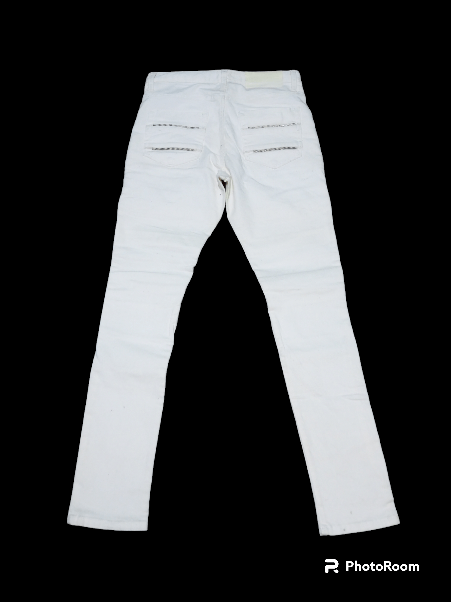 Hysteric Glamour Vintage ILDF Multi zipper distressed white denim jeans Size US 29 - 2 Thumbnail