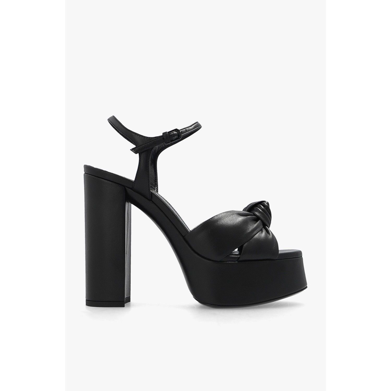 Saint Laurent Paris Saint Laurent Bianca Black Heel Shoesed Sandals Sneakers New & Aut, Women's (Size 10)