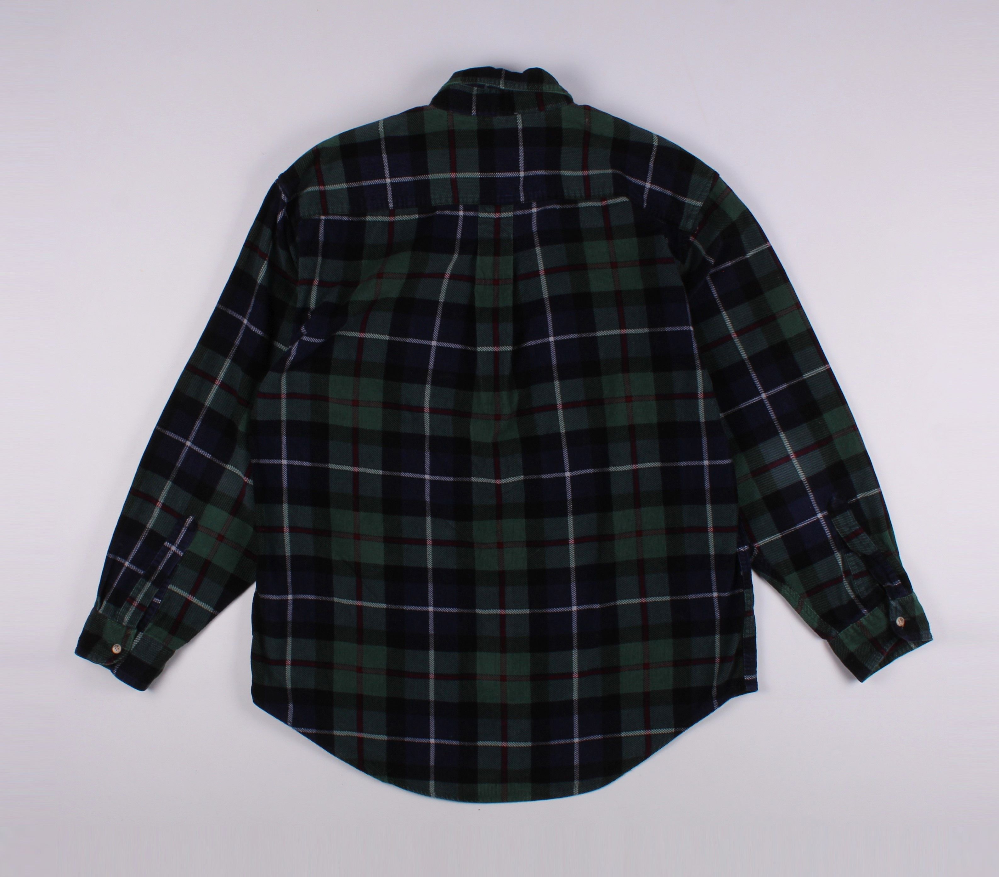 L.L. Bean × Vintage Vintage L.L. Bean Corduroy Checkered Shirt Size US M / EU 48-50 / 2 - 8 Thumbnail