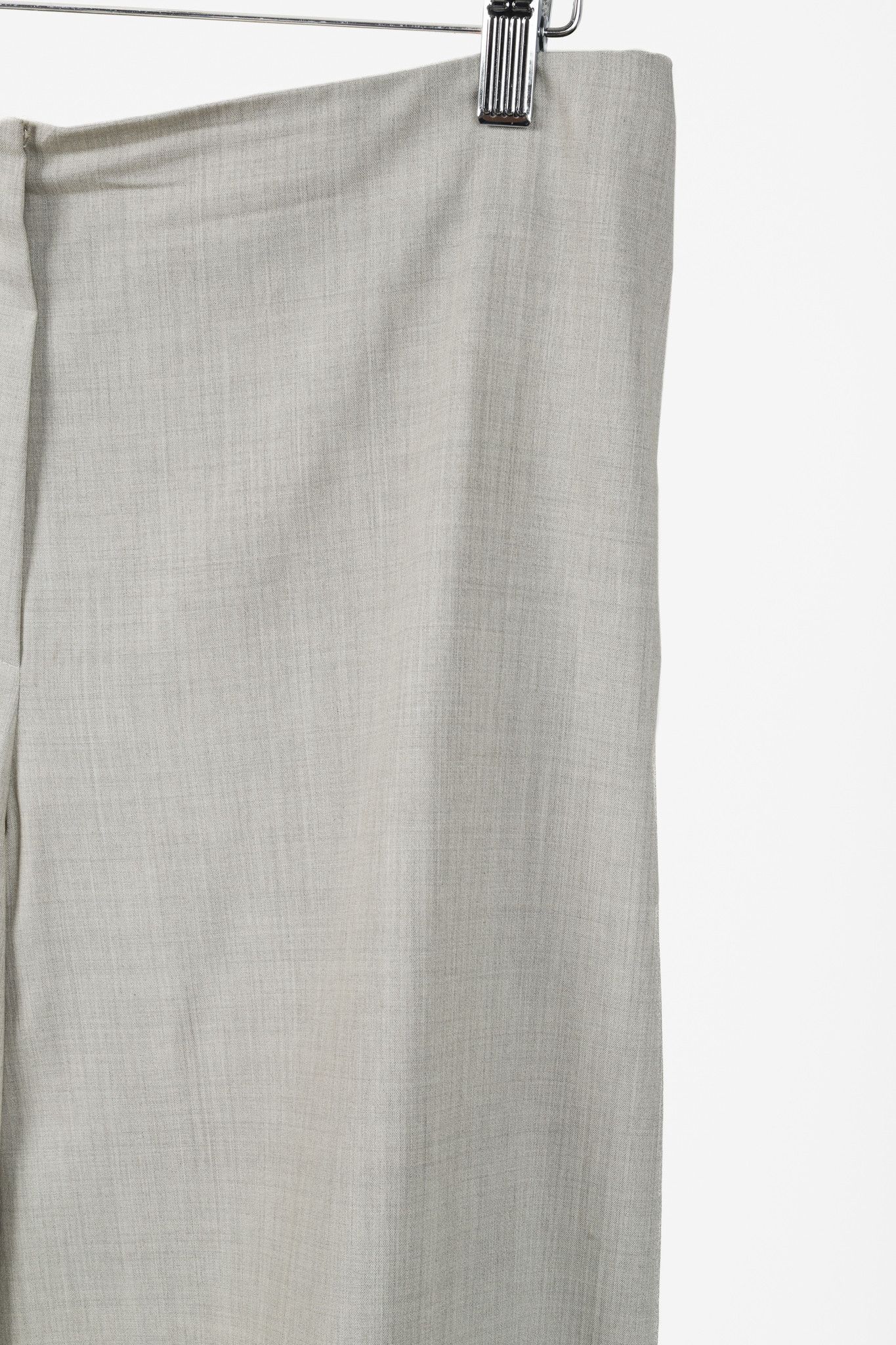 Jil Sander Jil Sander Grey Stretch-Wool Wide-Leg Pants Size 36" / US 14 / IT 50 - 5 Thumbnail