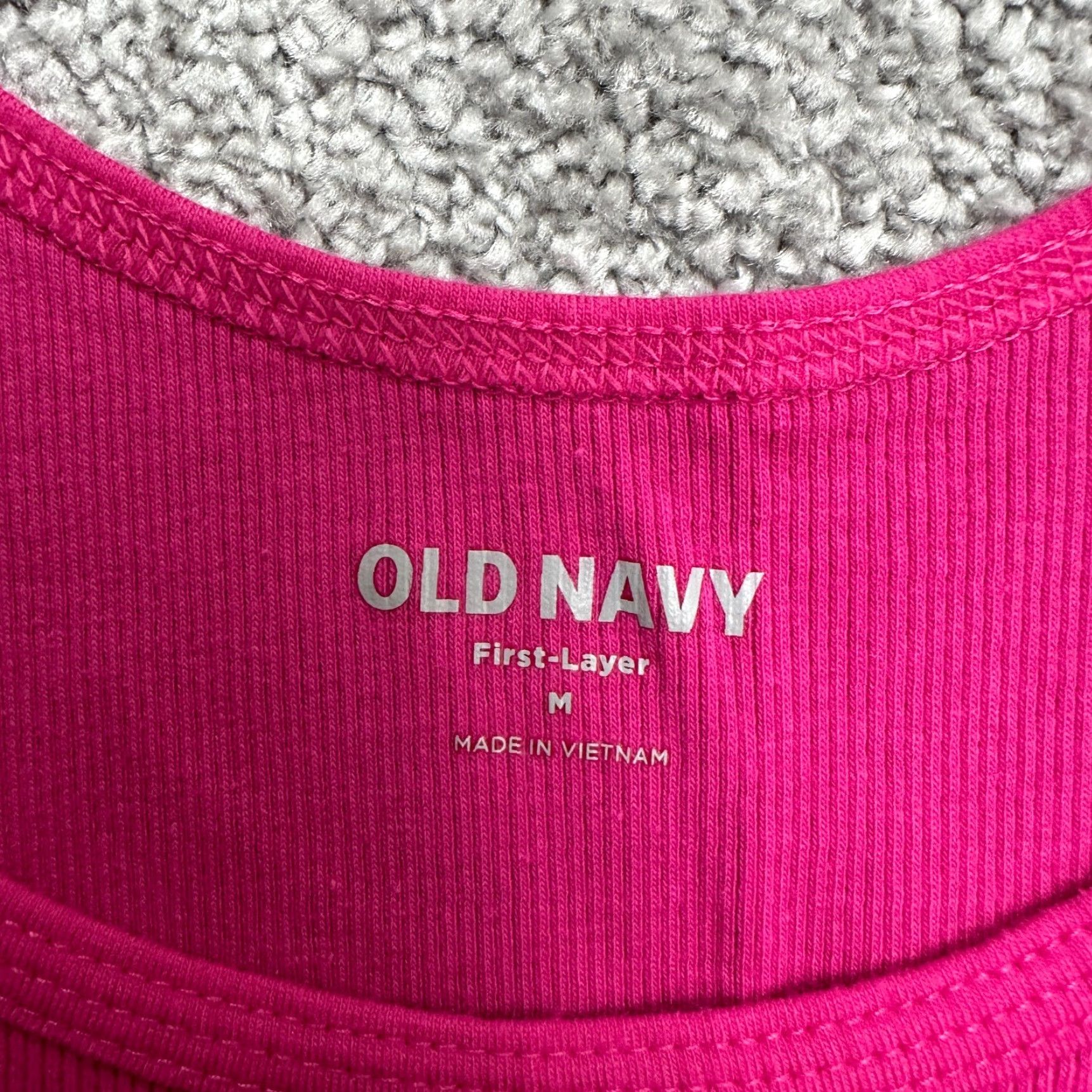 Old Navy Old Navy Tank Women M Pink Solid Scoop Neck Sleeveless Cotton Spandex Top Casual Size M / US 6-8 / IT 42-44 - 6 Thumbnail