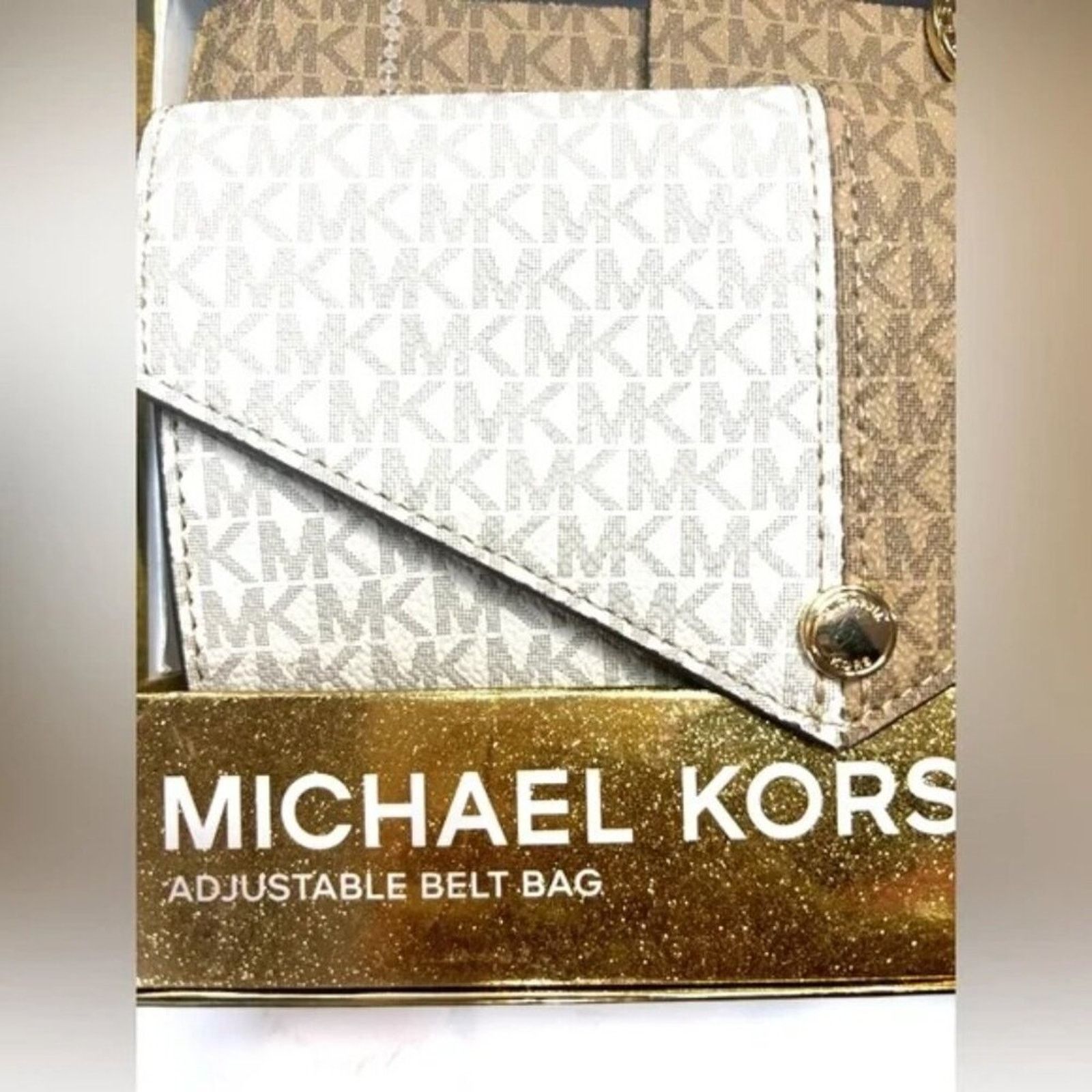 Michael Kors MICHAEL KORS Split Colorblock Envelope Adjustable Belt Bag Size ONE SIZE - 3 Thumbnail