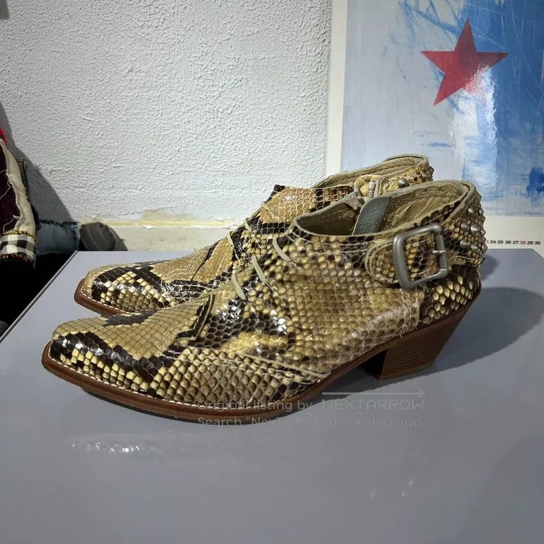 Junya Watanabe Junya Watanabe size S Snake Pattern Studded Pointed Toe Sh Size US 5 / EU 37 - 1 Thumbnail