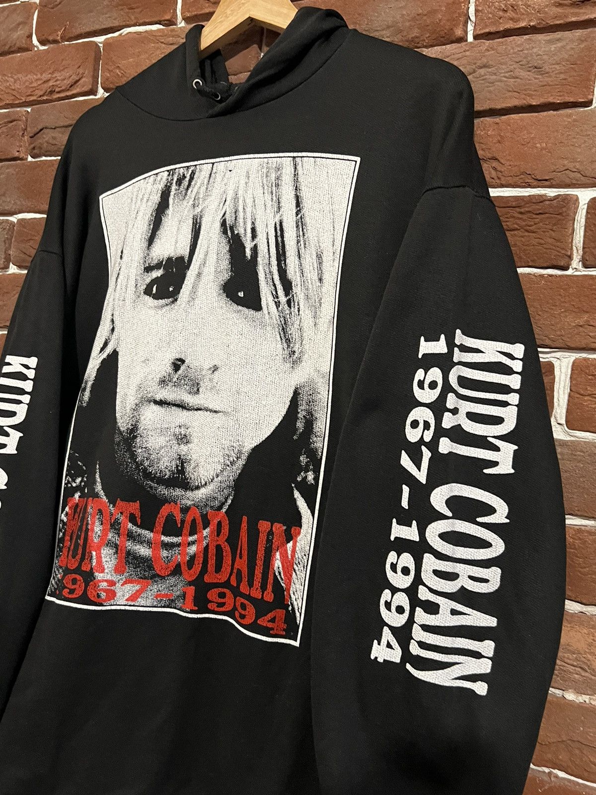 Band Tees Rare Vintage Kurt Cobain Nirvana Hoodie Grunge Band Hype 90s Size US XL / EU 56 / 4 - 6 Thumbnail