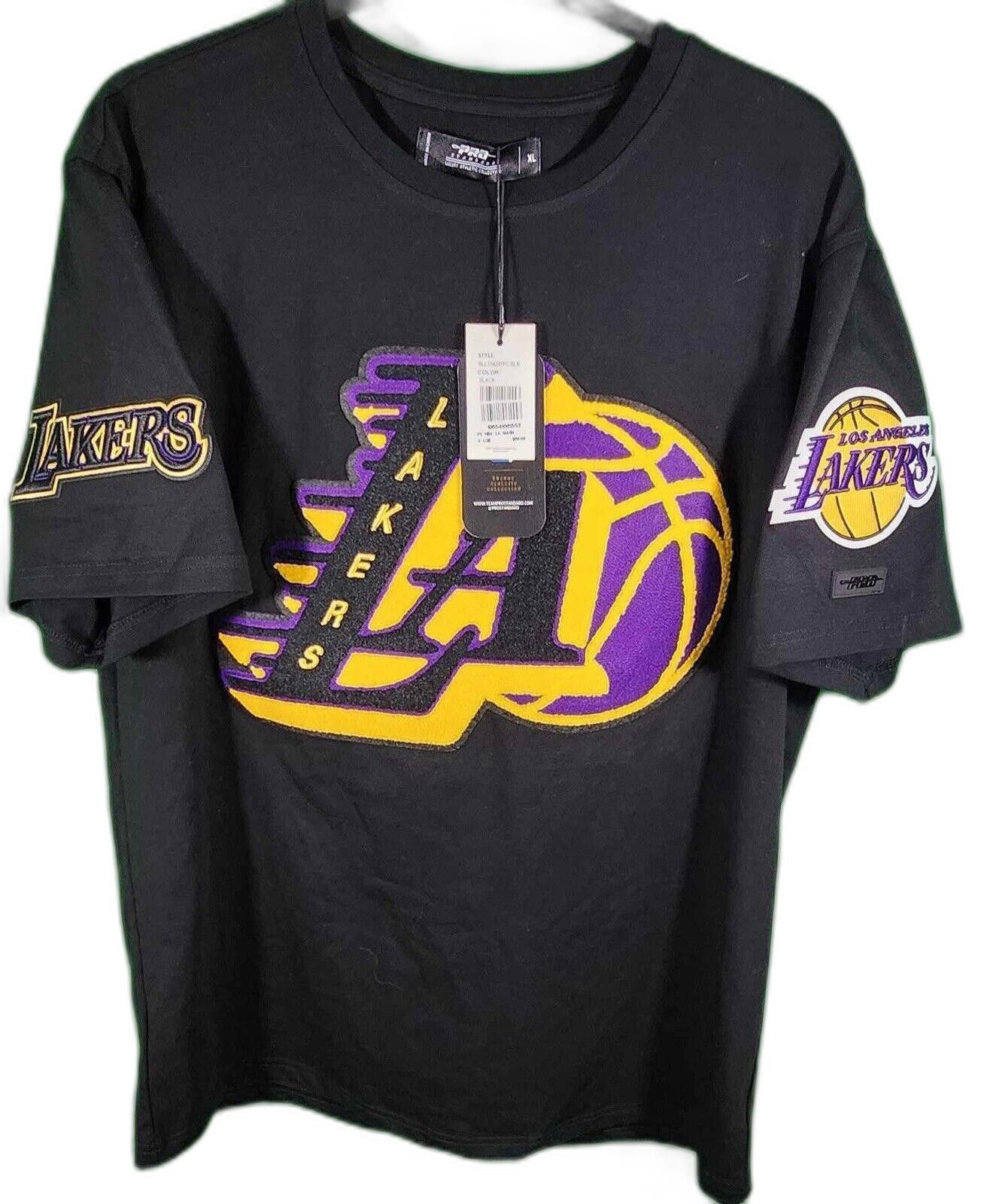 Designer Los Angeles Lakers Vintage Graphic Tee - Black & Purple Size ONE SIZE - 1 Thumbnail