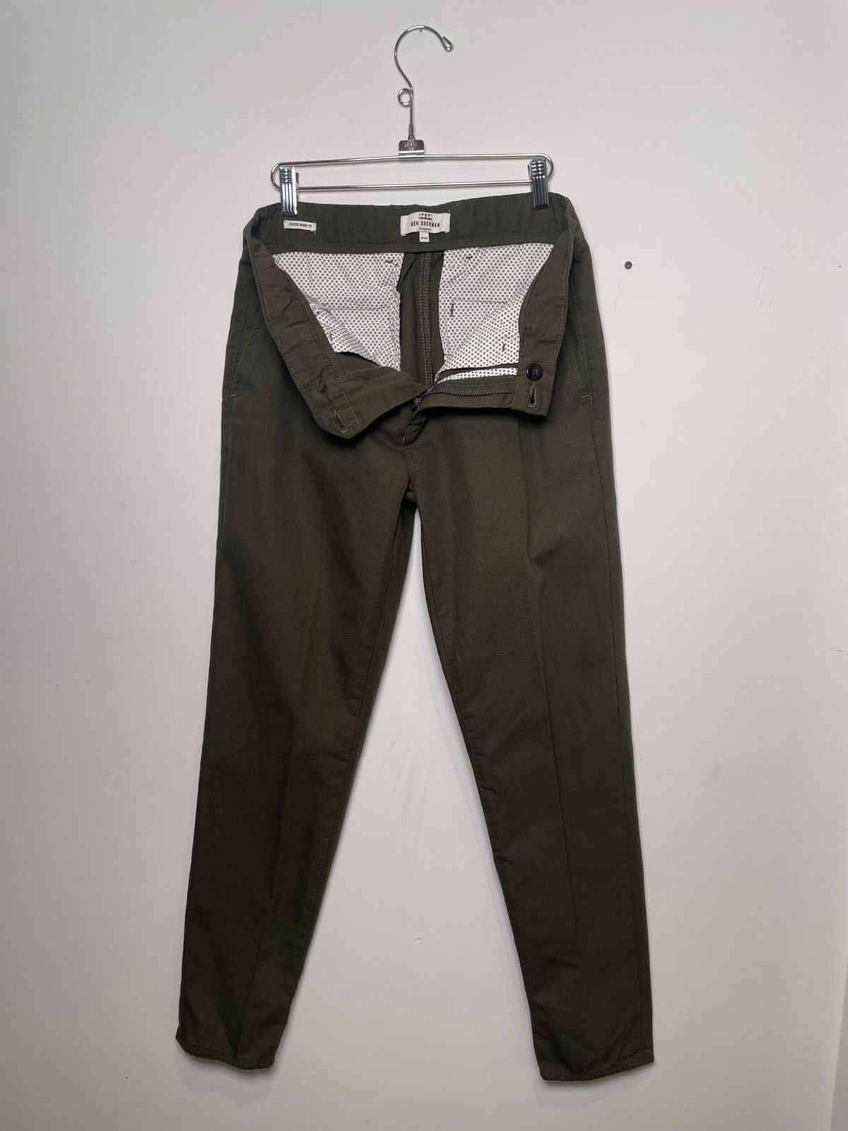 Ben Sherman Ben Sherman Stretch Skinny Chino Pants Dark Green W32 Size US 32 / EU 48 - 3 Thumbnail