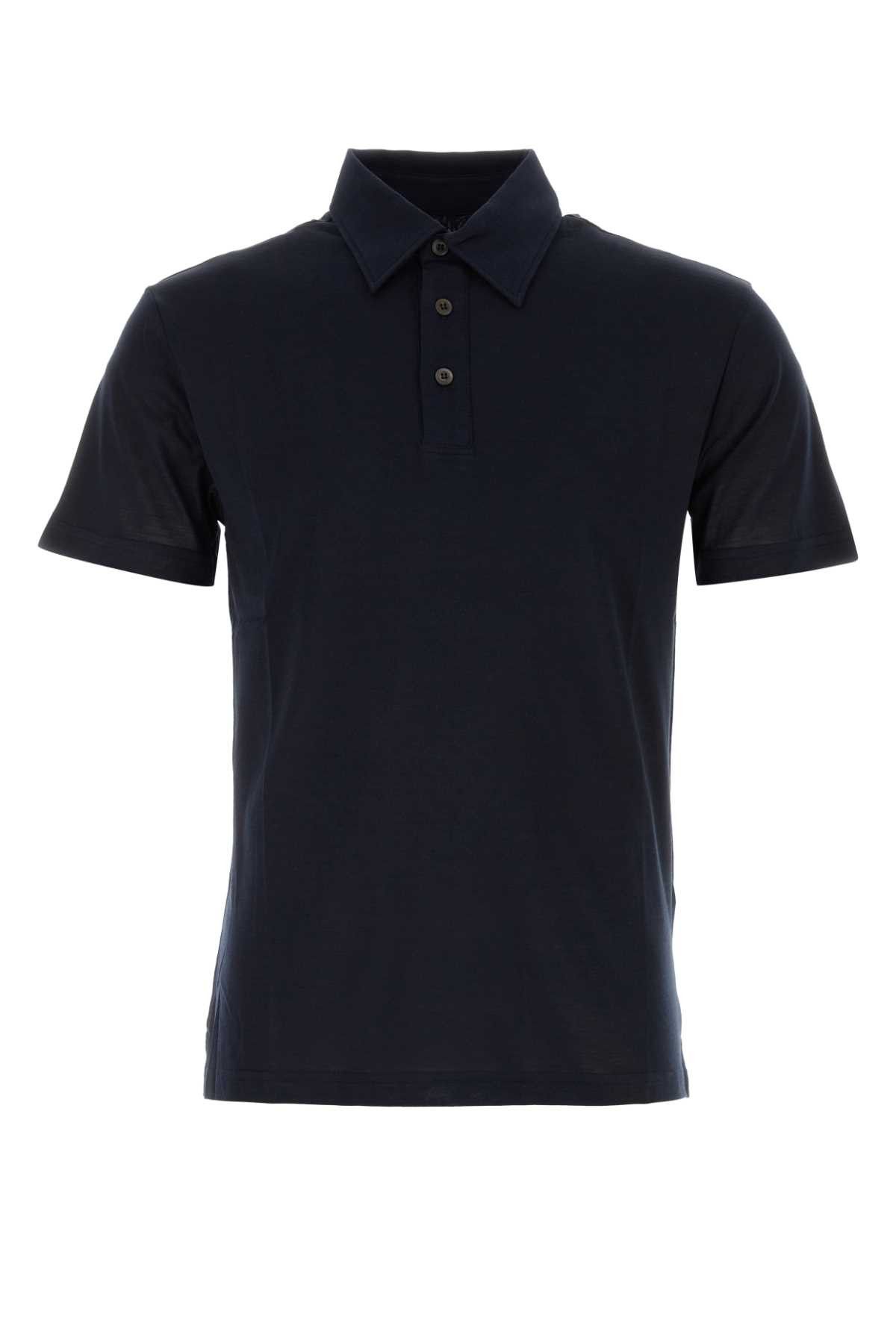 image of Pt Torino Navy Blue Cotton Polo Shirt, Men's (Size XL)