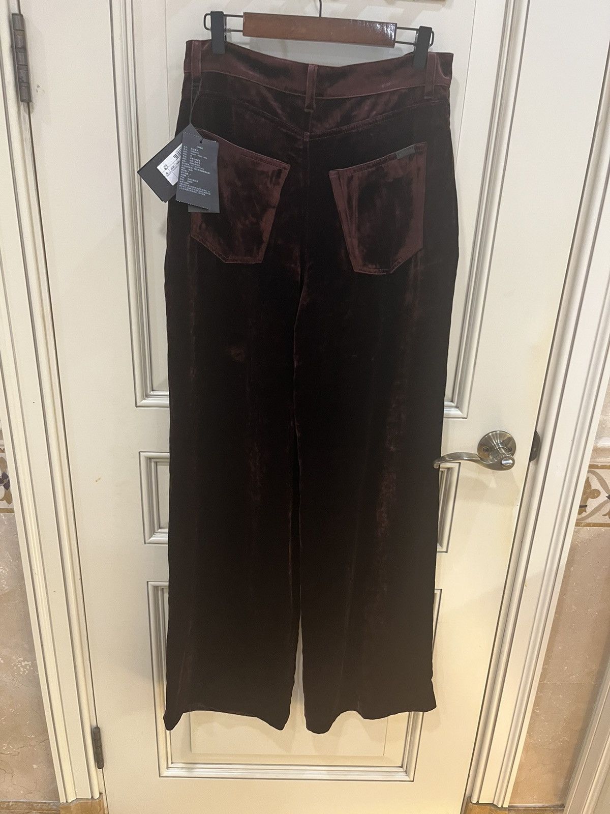 Saint Laurent Paris velvet wide legged pants size30 Size US 30 / EU 46 - 9 Thumbnail