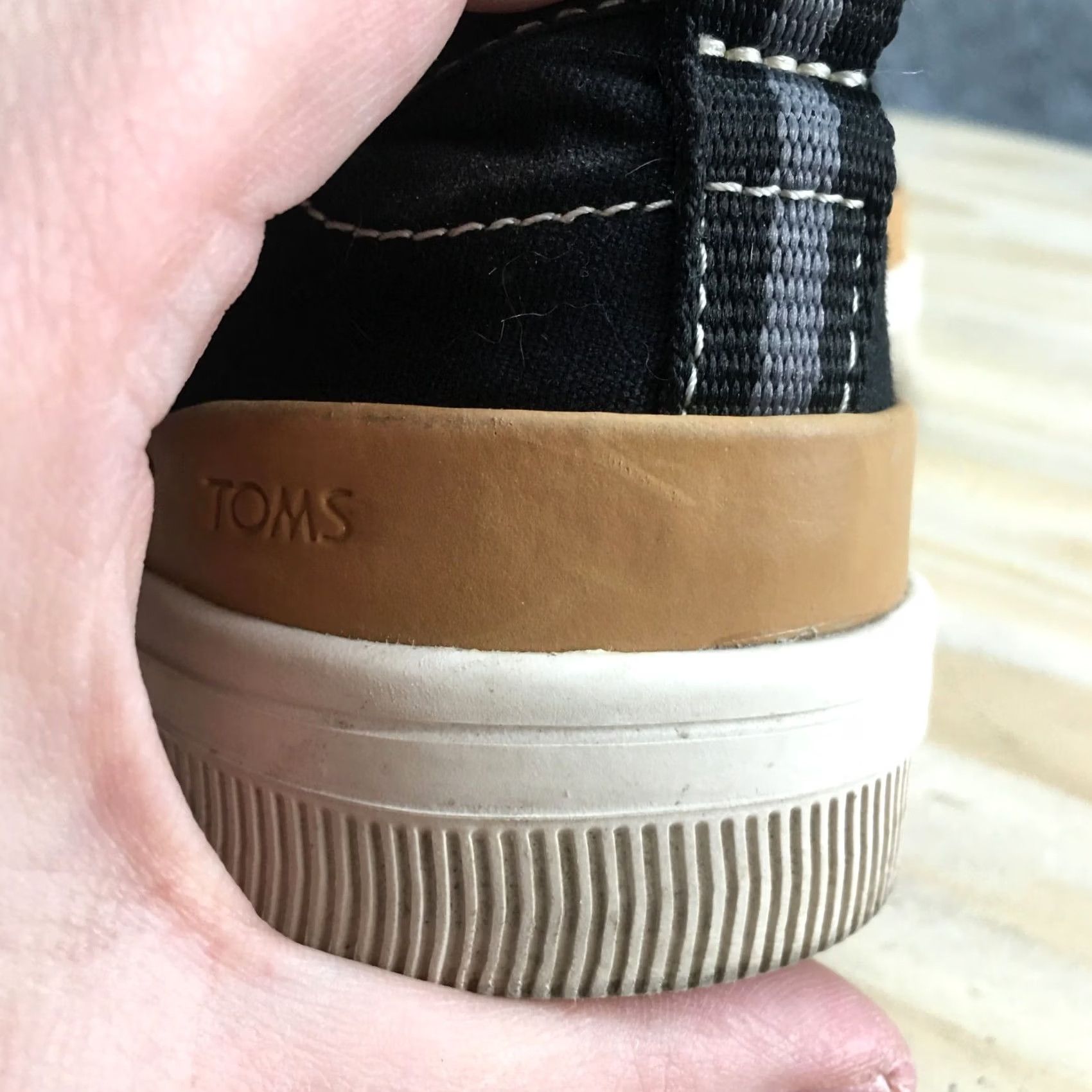 Toms TOMS Sneakers Womens 8.5 Black Trvl Lite Low Top Lace Up Canvas Casual Comfort Size M / US 6-8 / IT 42-44 - 6 Thumbnail