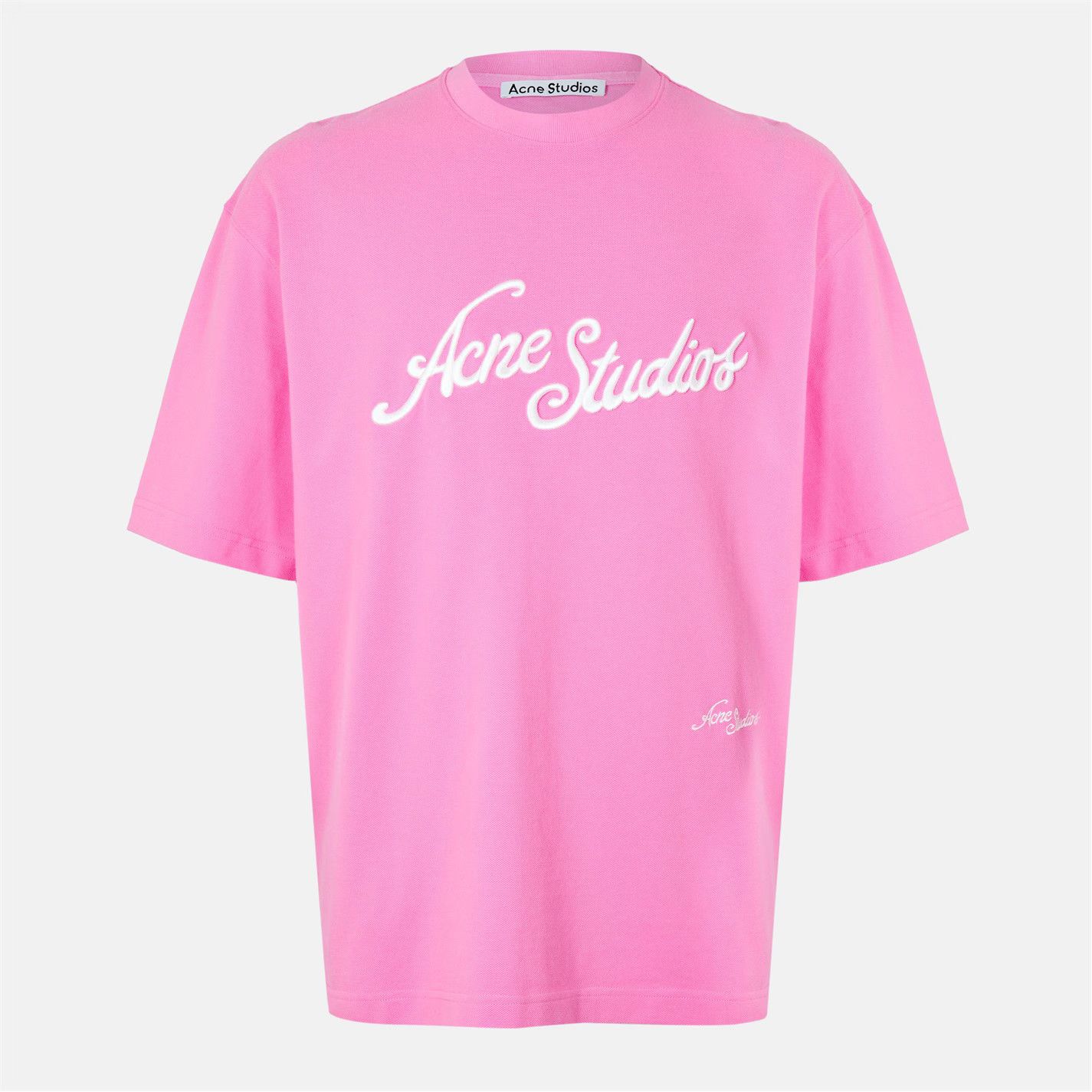 Acne Studios o1g2r1mq0825 Exord Tourist T-Shirt in Pink Size US XL / EU 56 / 4 - 1 Thumbnail