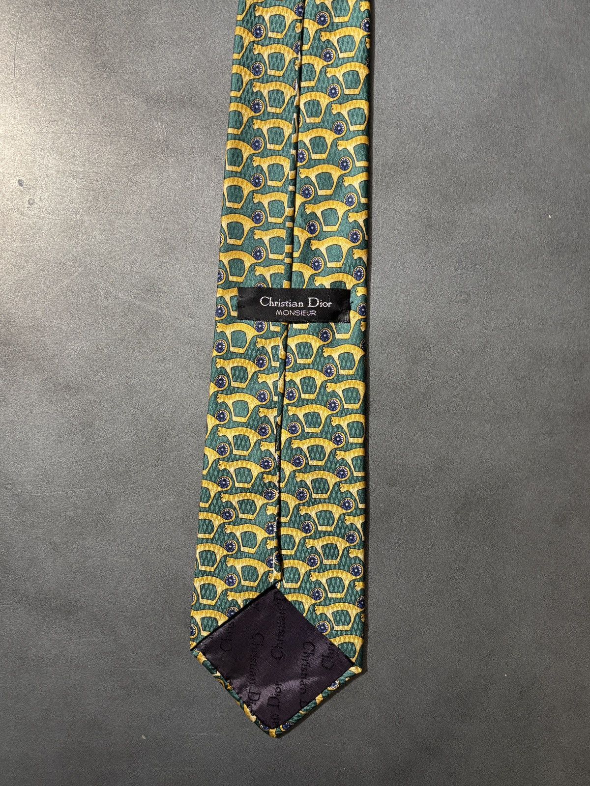 Christian Dior Monsieur Vintage Christian Dior Tie 1990s All Over Print Pattern Silk Size ONE SIZE - 5 Thumbnail