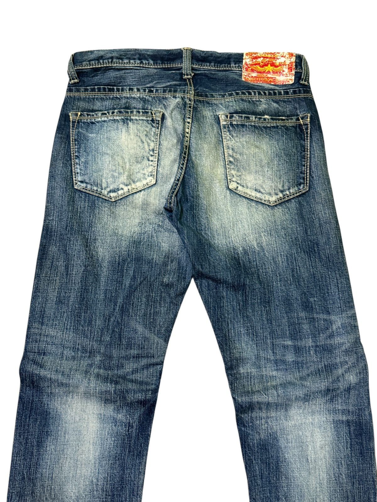 Hysteric Glamour Japanese Co & Lu Embroidered Acid Wash Poem Denim Jeans Size US 32 / EU 48 - 11 Thumbnail