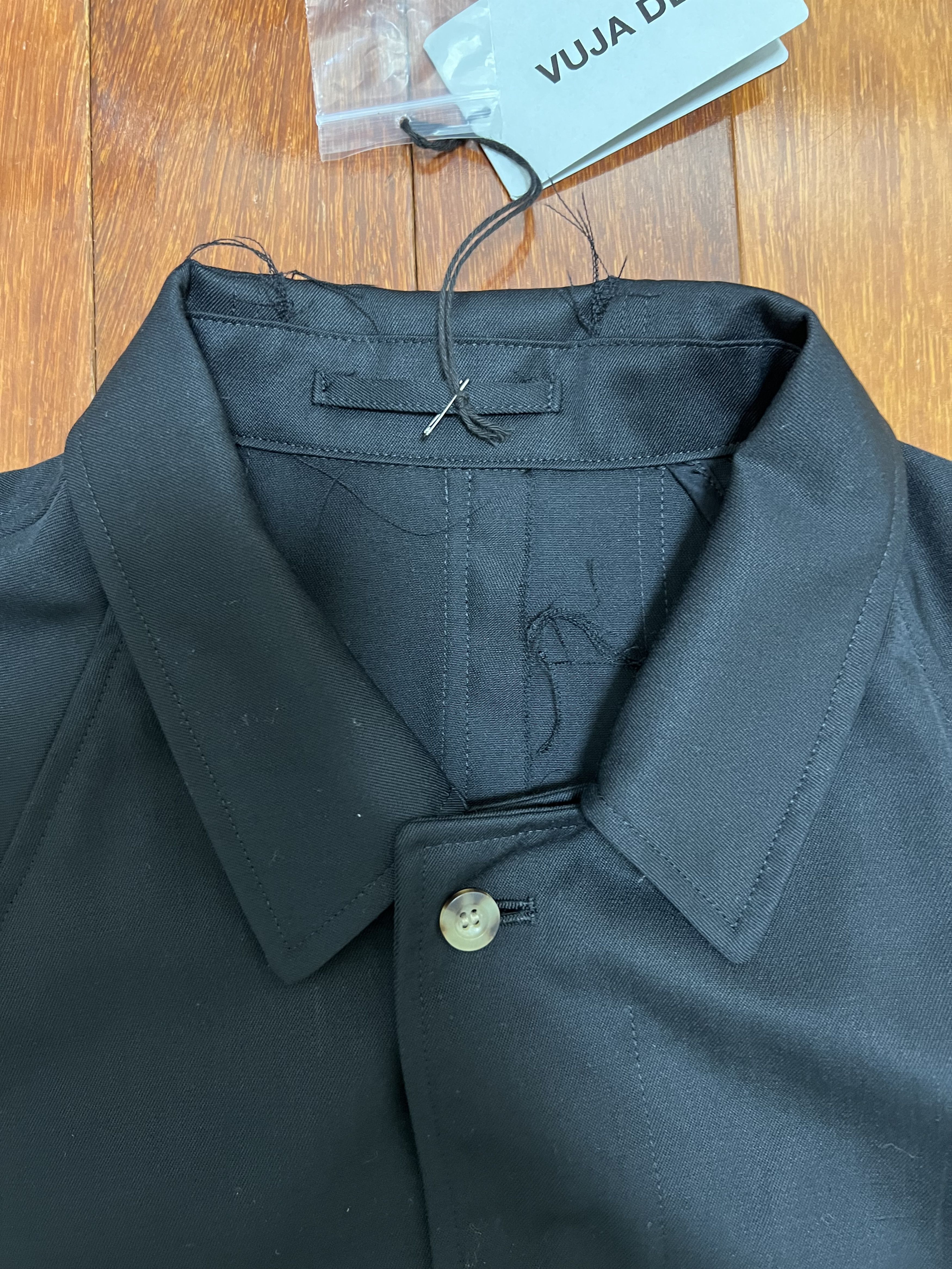 Vuja De 💚 Vuja De THE “LIEN” VIRGIN WOOL COAT IN MATTE BLACK Size US S / EU 44-46 / 1 - 18 Thumbnail
