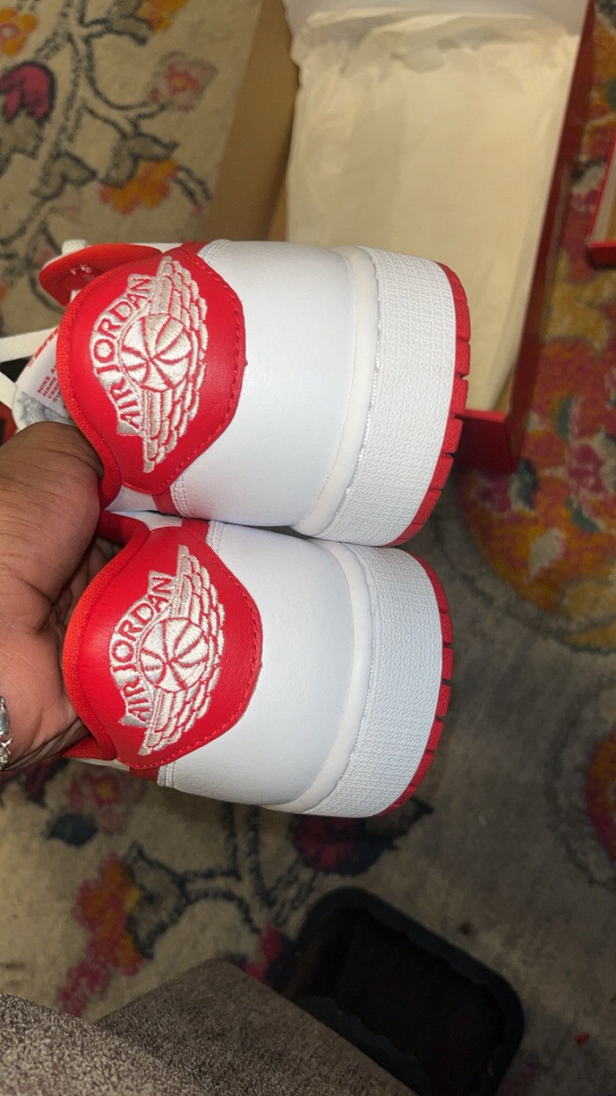 Jordan Brand Size 13 - Air Jordan 1 Retro OG Low University Red Size US 13 / EU 46 - 6 Thumbnail