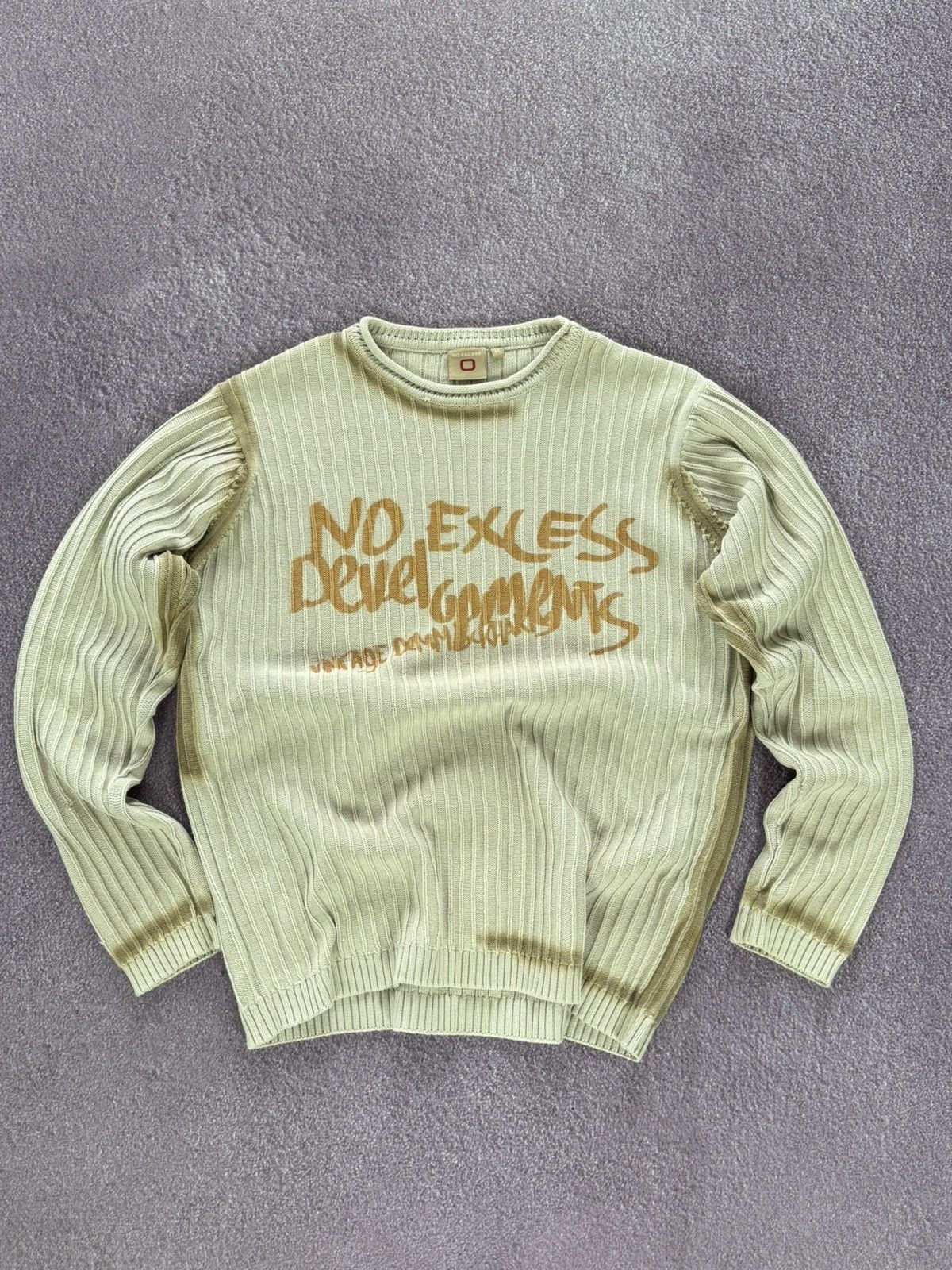 Japanese Brand Y2K Japan Vibe Ribbed Knit Streetwear Sweater Size US M / EU 48-50 / 2 - 1 Thumbnail
