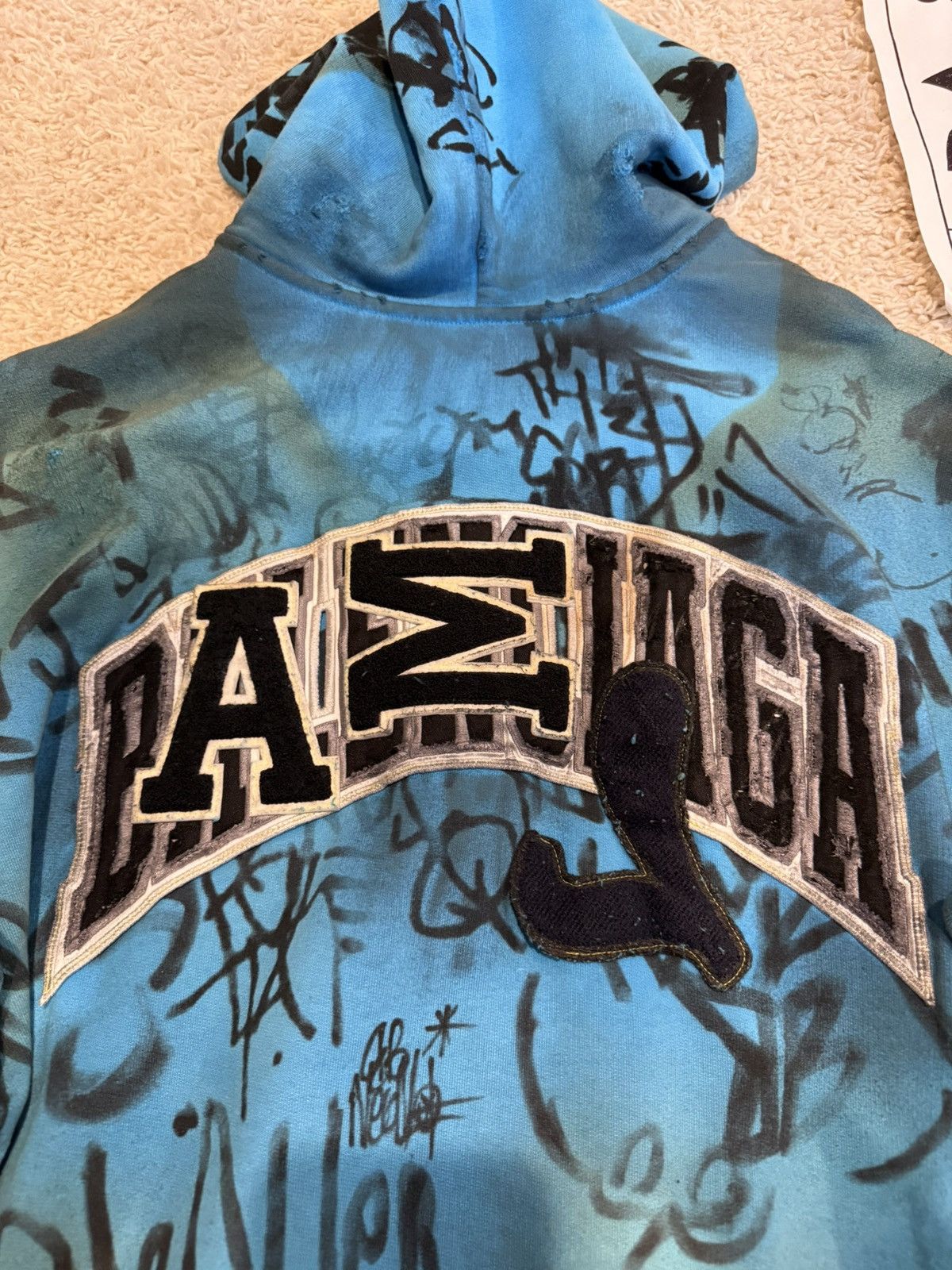 Balenciaga Balenciaga Skater Graffiti Zip Hoodie Mudshow Size US S / EU 44-46 / 1 - 4 Thumbnail